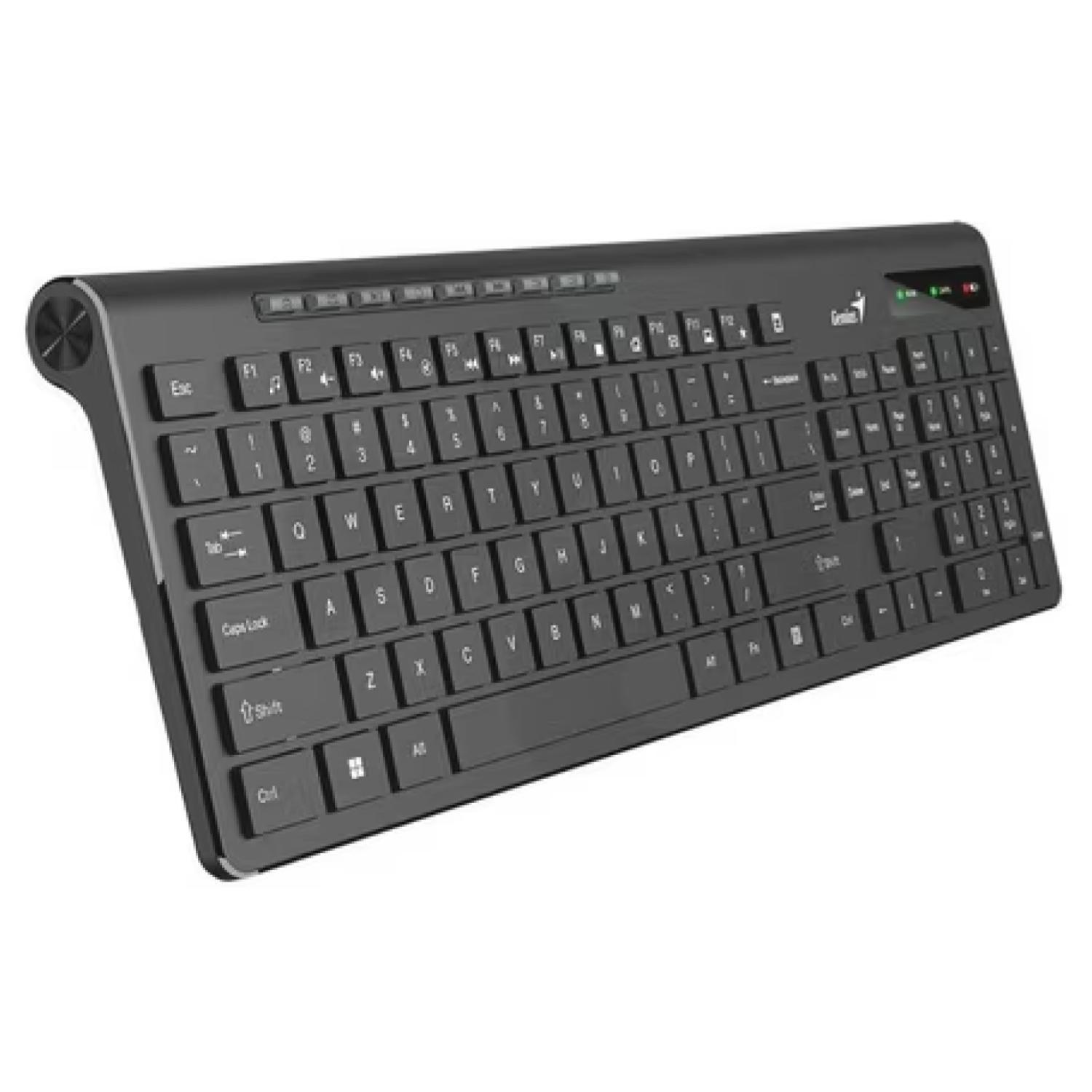 Teclado Inalambrico USB Ergonomico Multimedia SlimStar 7230-0
