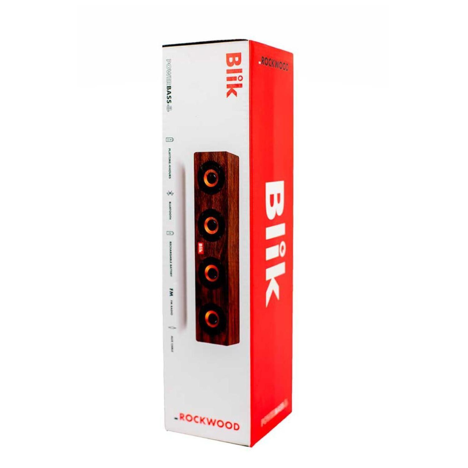 Parlante Bluetooth 20W USB Radio Cafe Rockwood Blik-3
