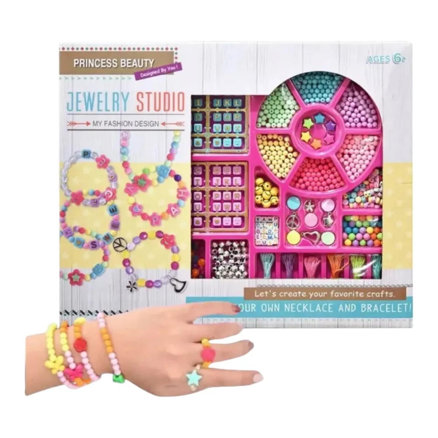 Juguete Set De Mostacillas Para Hacer Pulseras Infantiles-3
