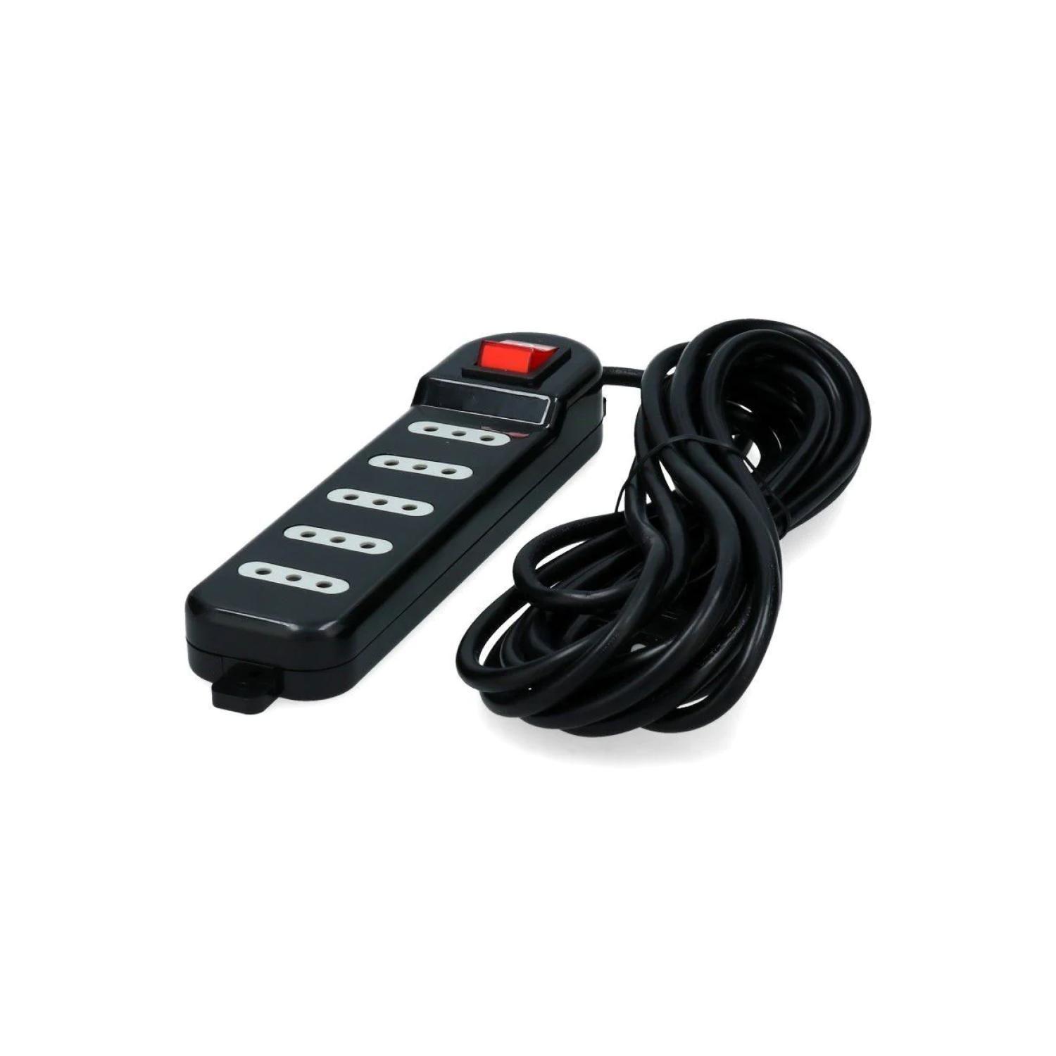 Zapatilla Alargador 3mt 5 Entradas Negro-4