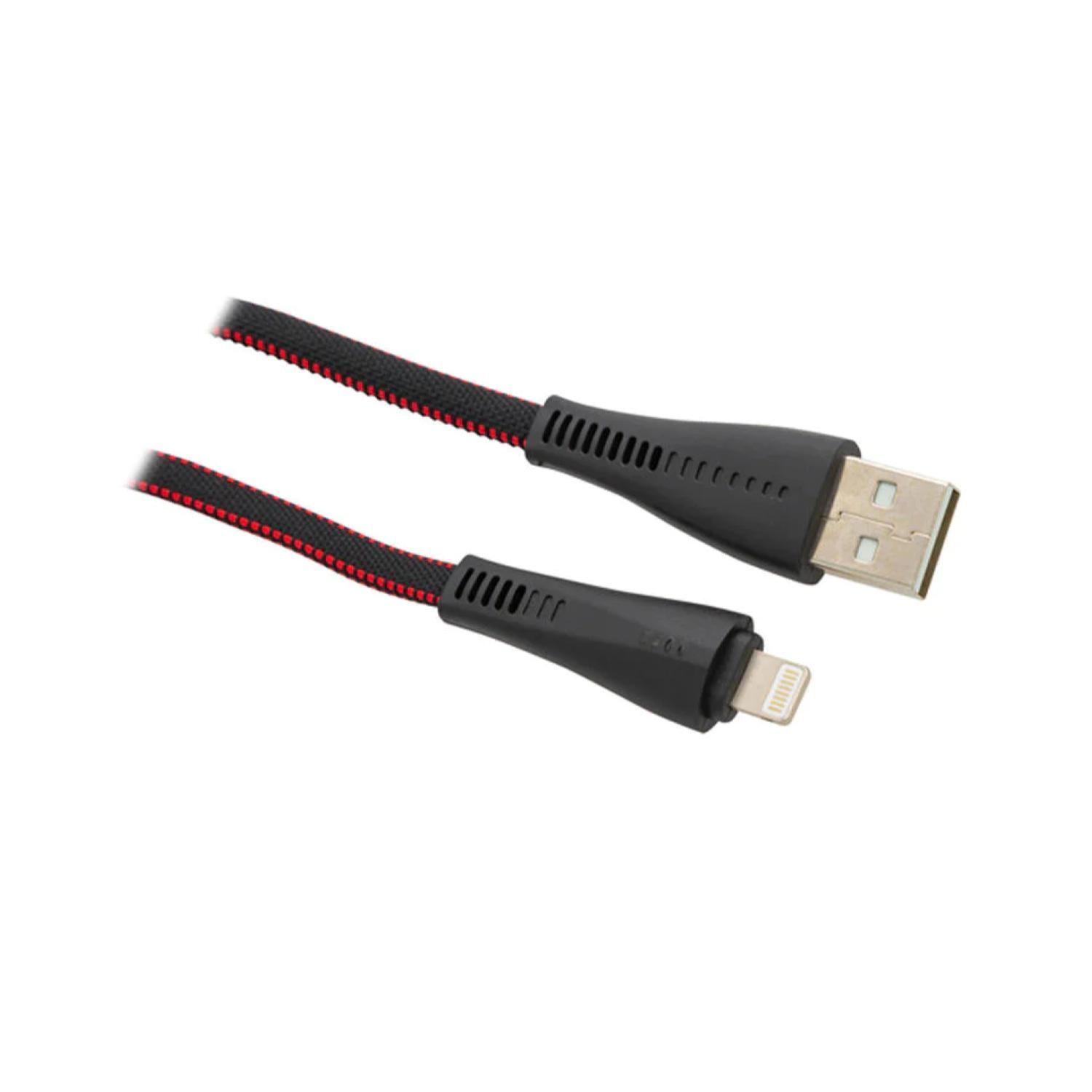 Cable Carga Rapida USB A Lightning Malla Flat -1