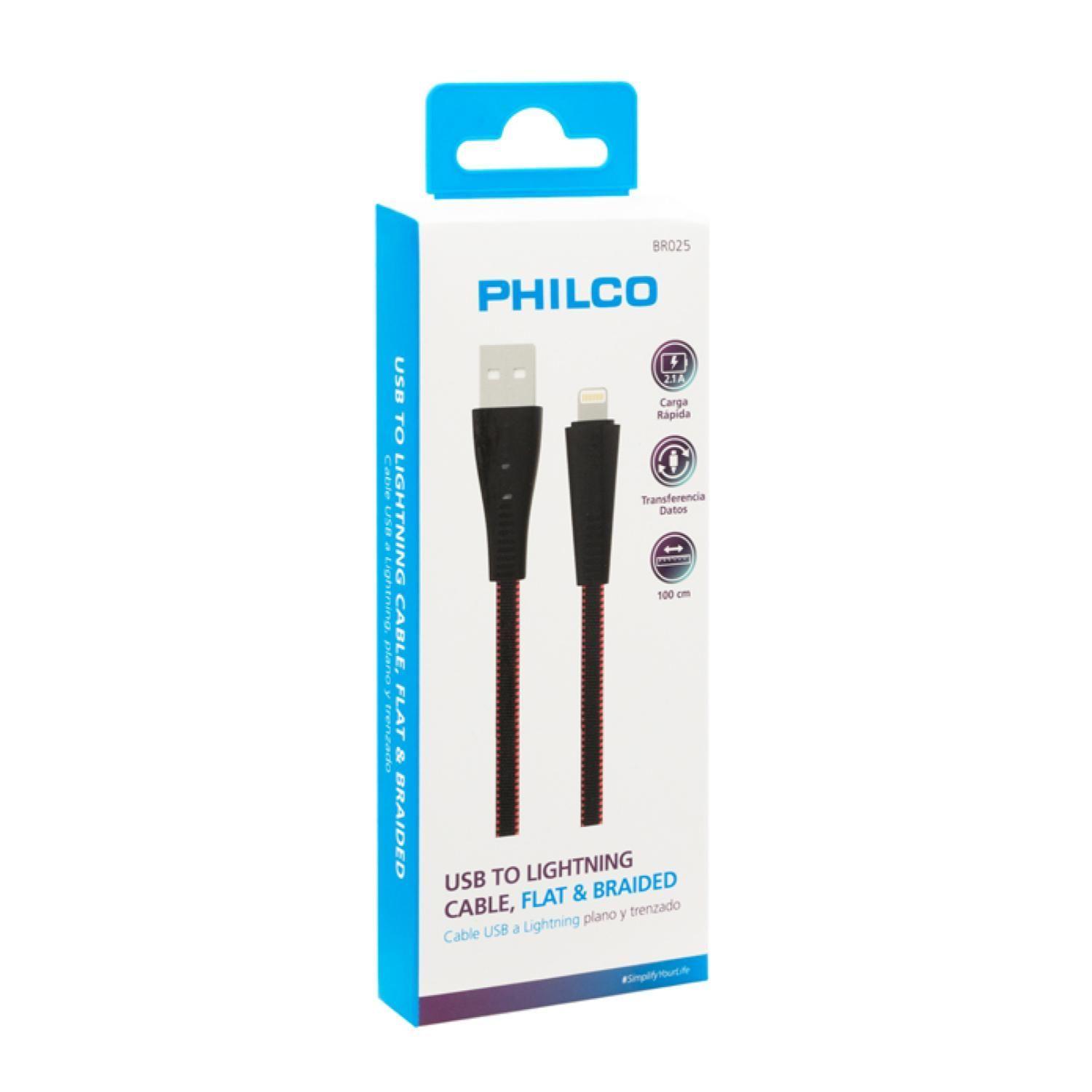 Cable Carga Rapida USB A Lightning Malla Flat -2