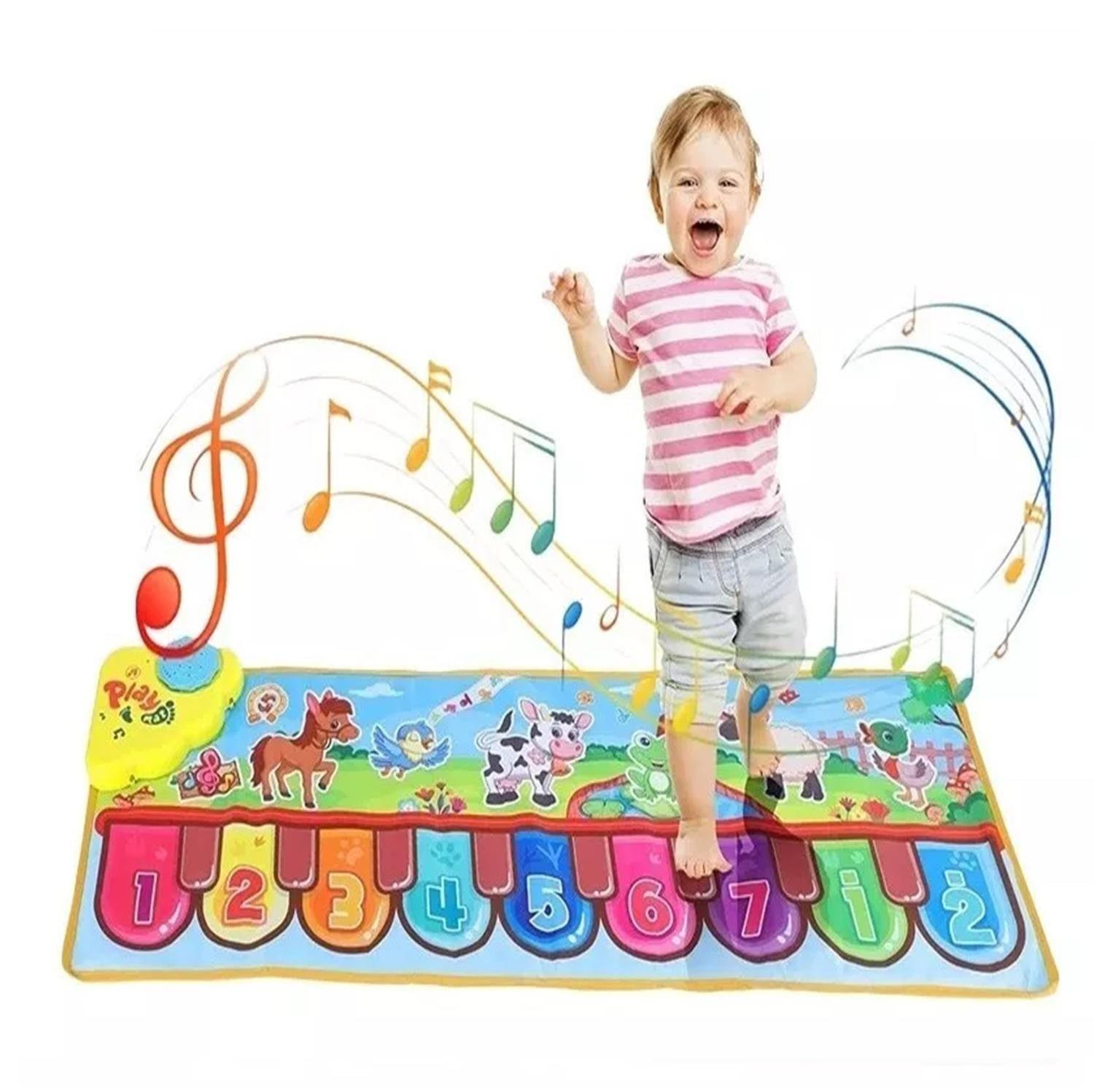 Alfombra Musical Piano Infantil Batería-5