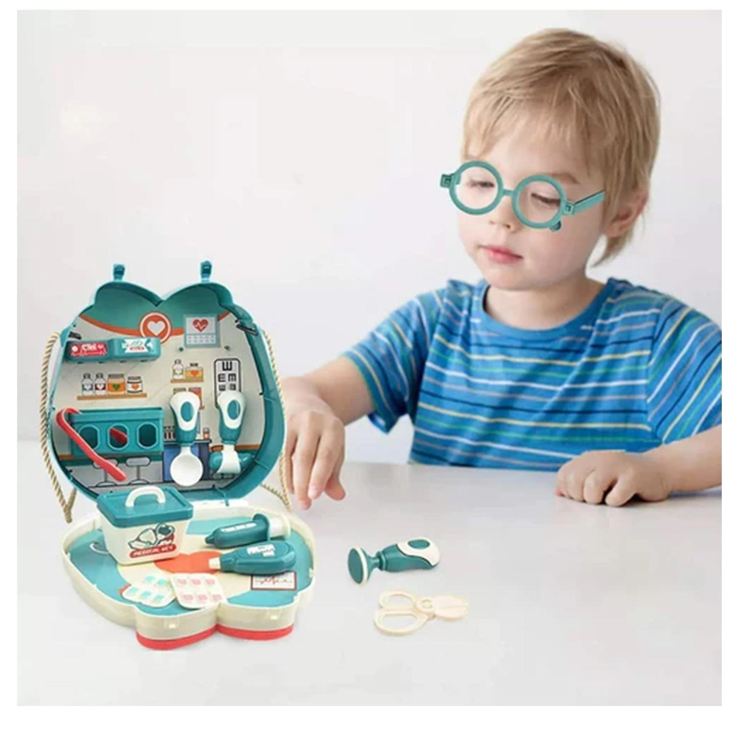 Kit Bolso Mini Médico Infantil Aprendizaje 15 Piezas-3