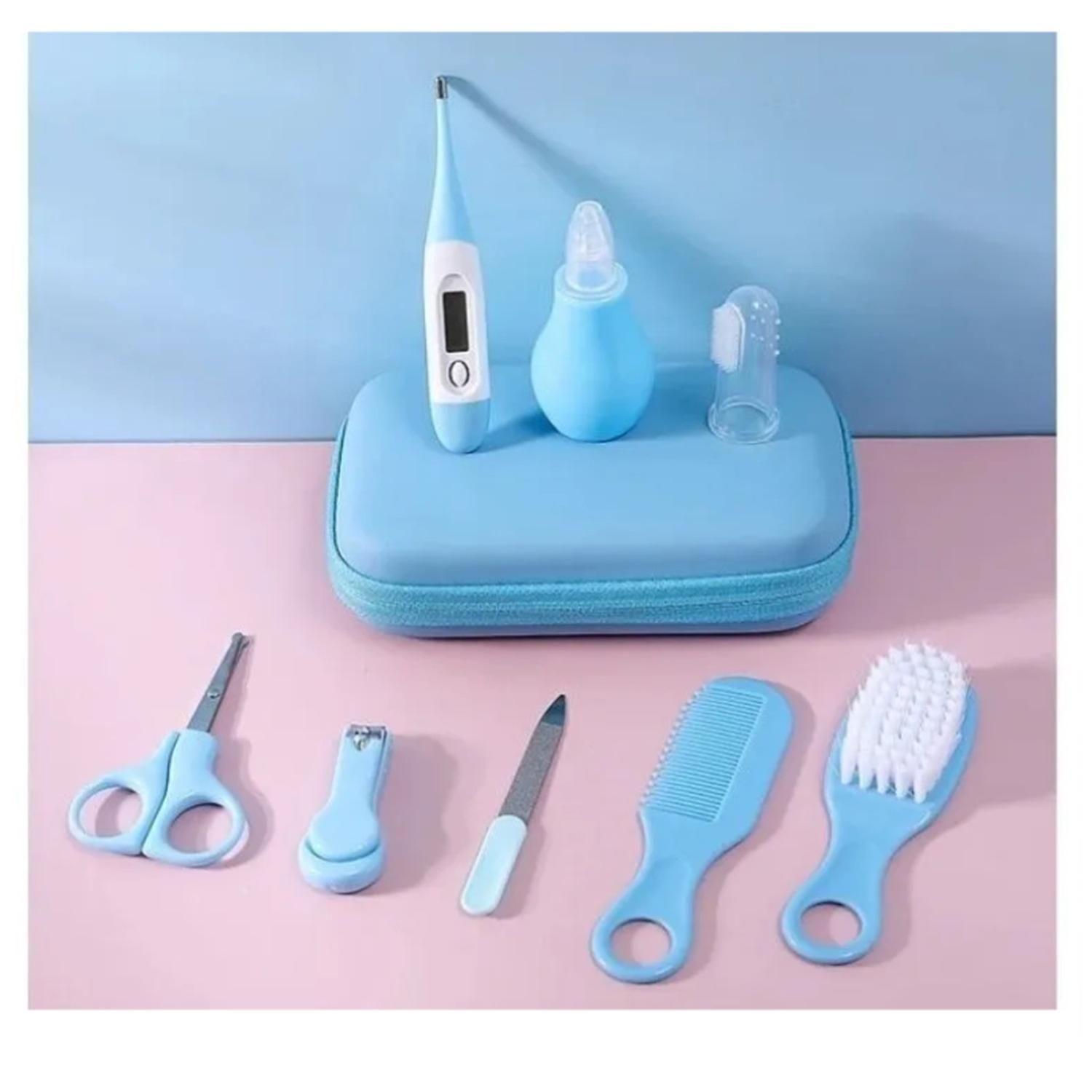 Set De Cuidados Manicure Bebés 8 Piezas Celeste-3