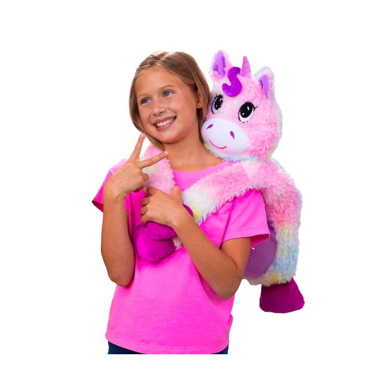 Peluche Abrazable Unicornio Arcoiris Little Big Hugs-0