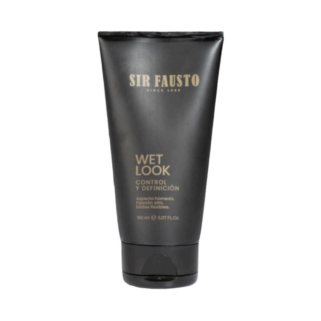 Sir Fausto Wet Look Gel de Fijación Alta y Efecto Mojado 150 ml-0