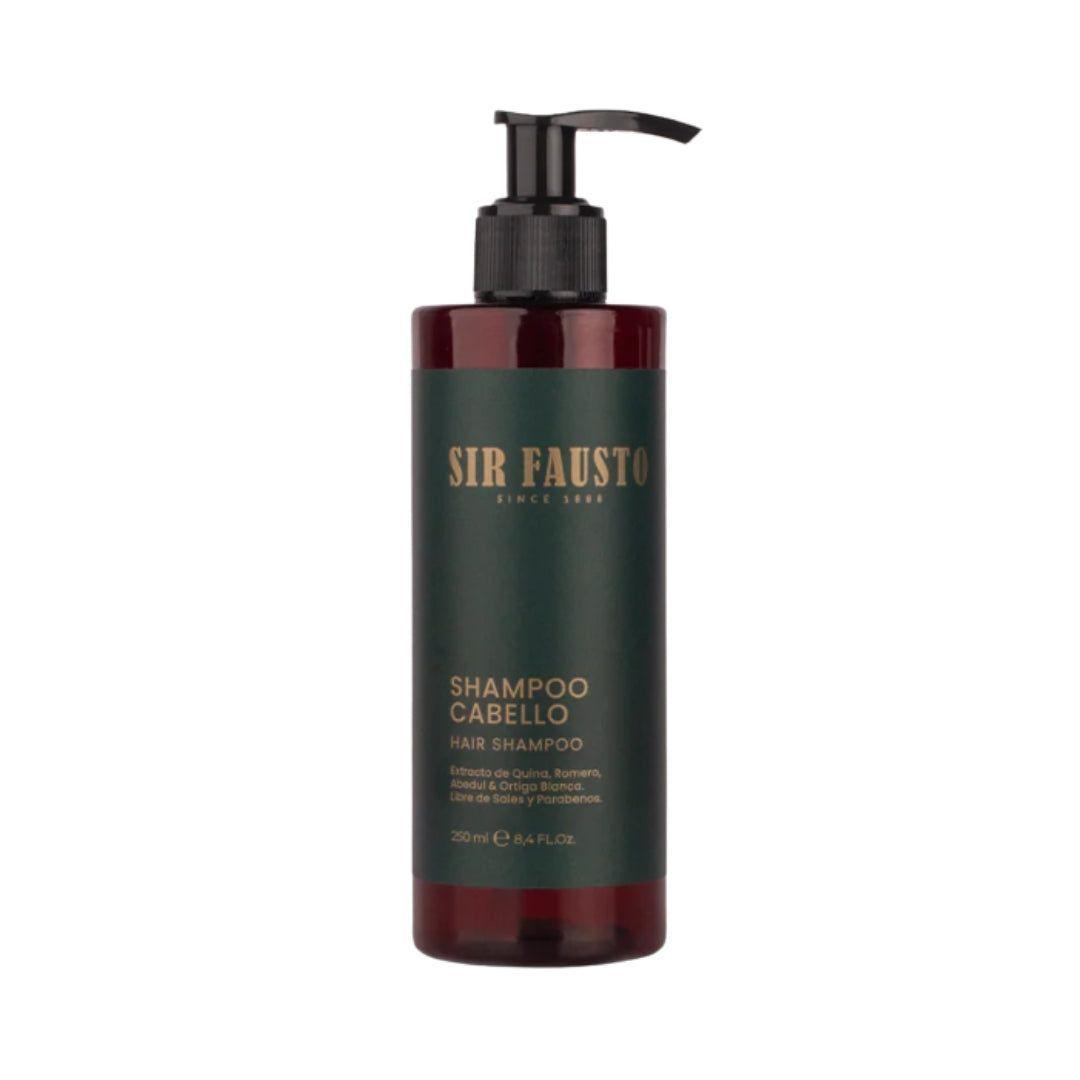 Shampoo Sir Fausto Cabello 250 ml – Uso diario, hidratación y aroma amaderado-0