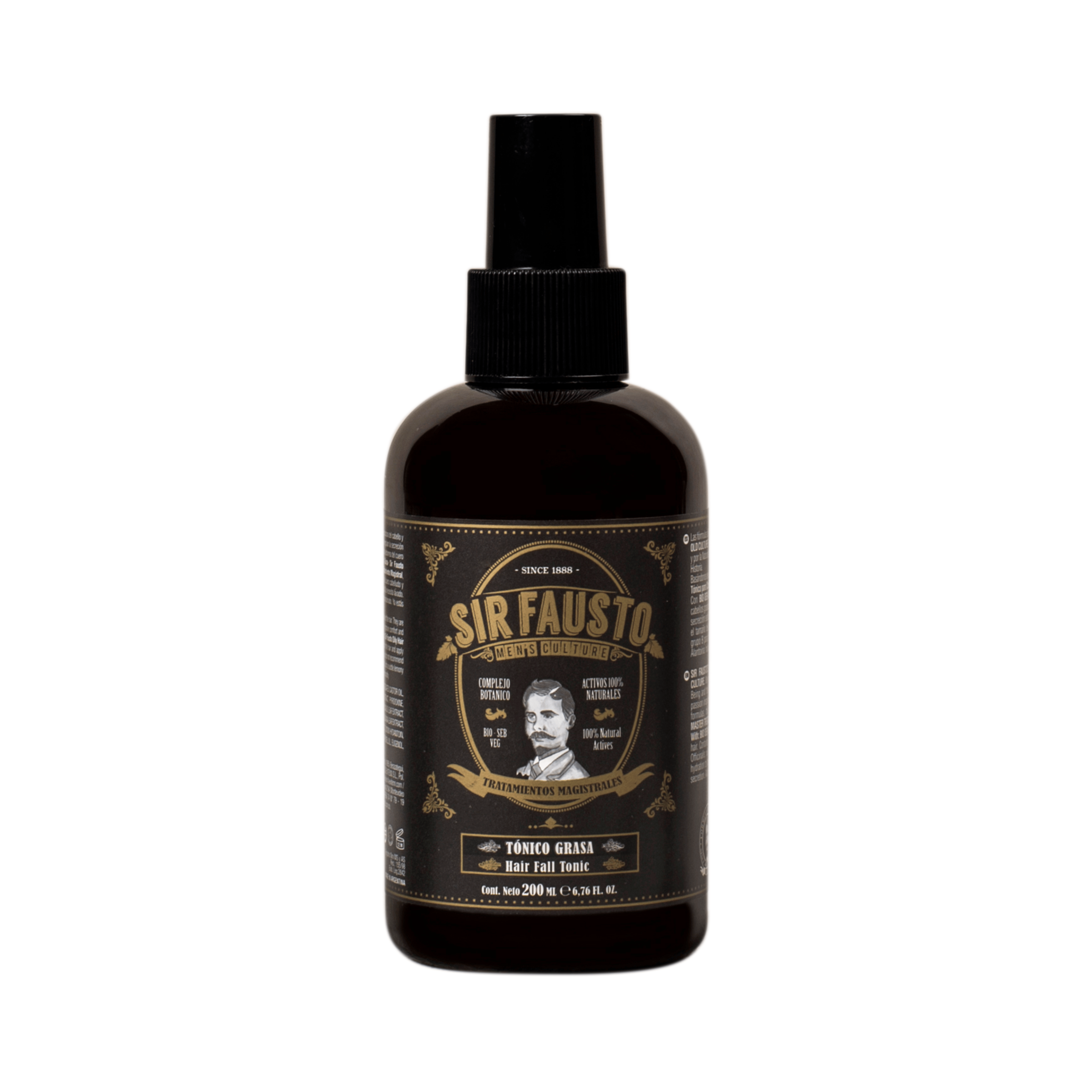 Tónico Grasa Sir Fausto 200 ml – Regulador de sebo para el cuero cabelludo-0