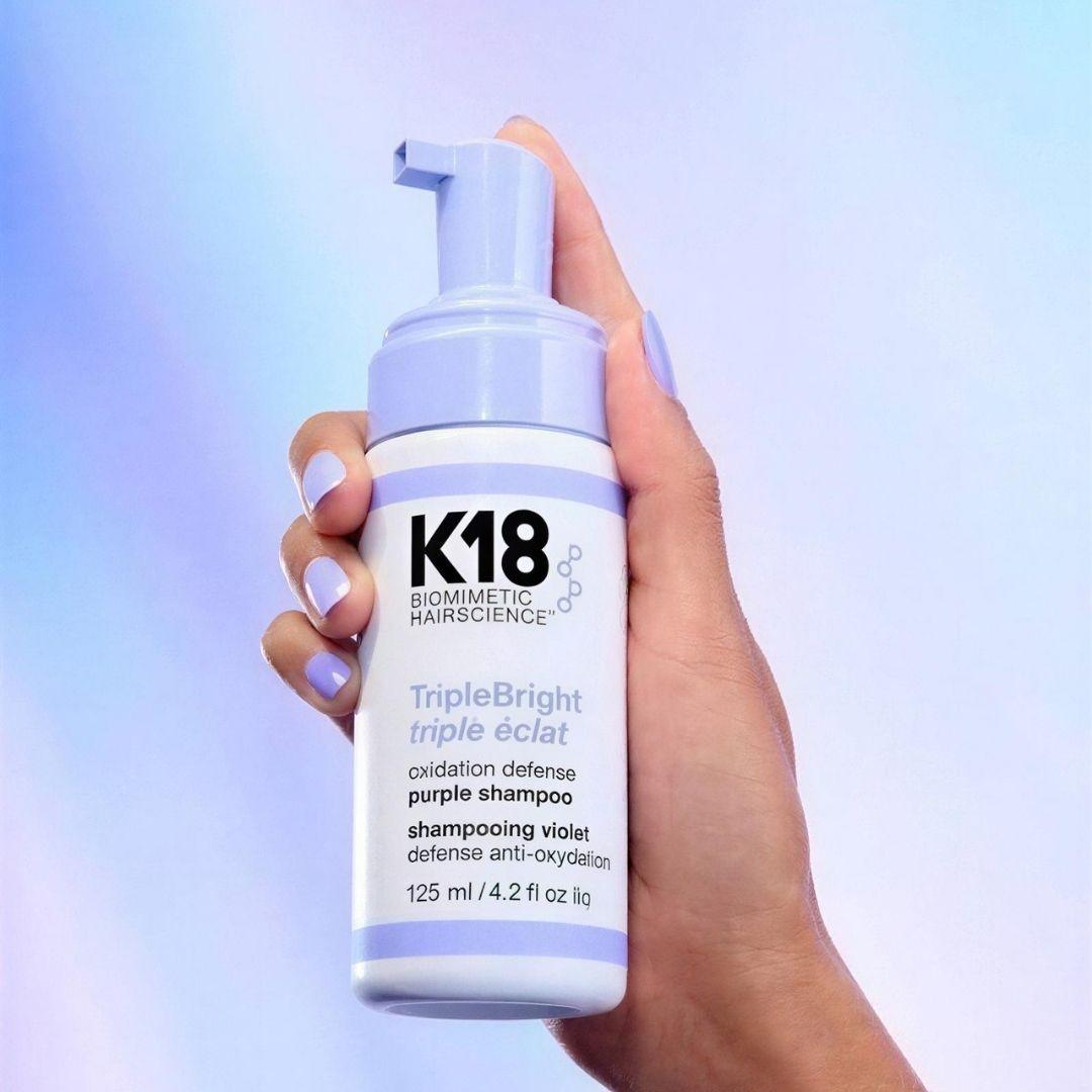 SHAMPOO MORADO TRIPLEBRIGHT CON DEFENSA CONTRA LA OXIDACI N 125ML K18-2