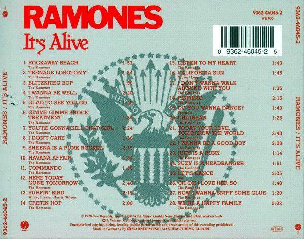 CD RAMONES/ IT'S ALIVE (REISSUE) 1CD-1