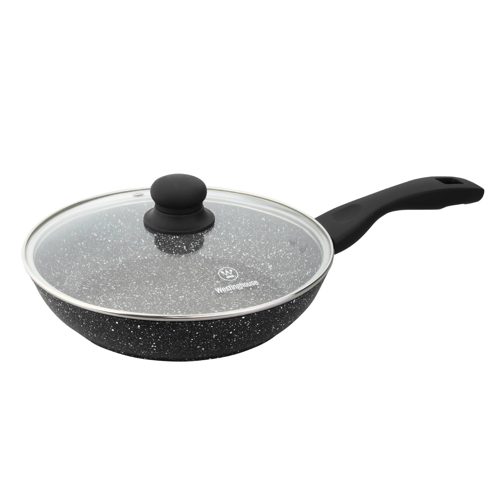 Sarten Mármol Negro Con Tapa 20 CM-0