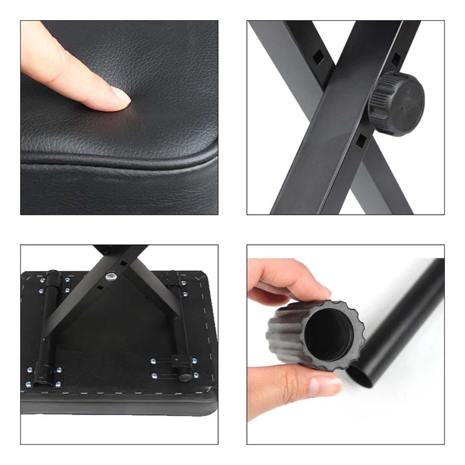 Hebikuo Q 90B Banqueta para Piano Ajustable-2
