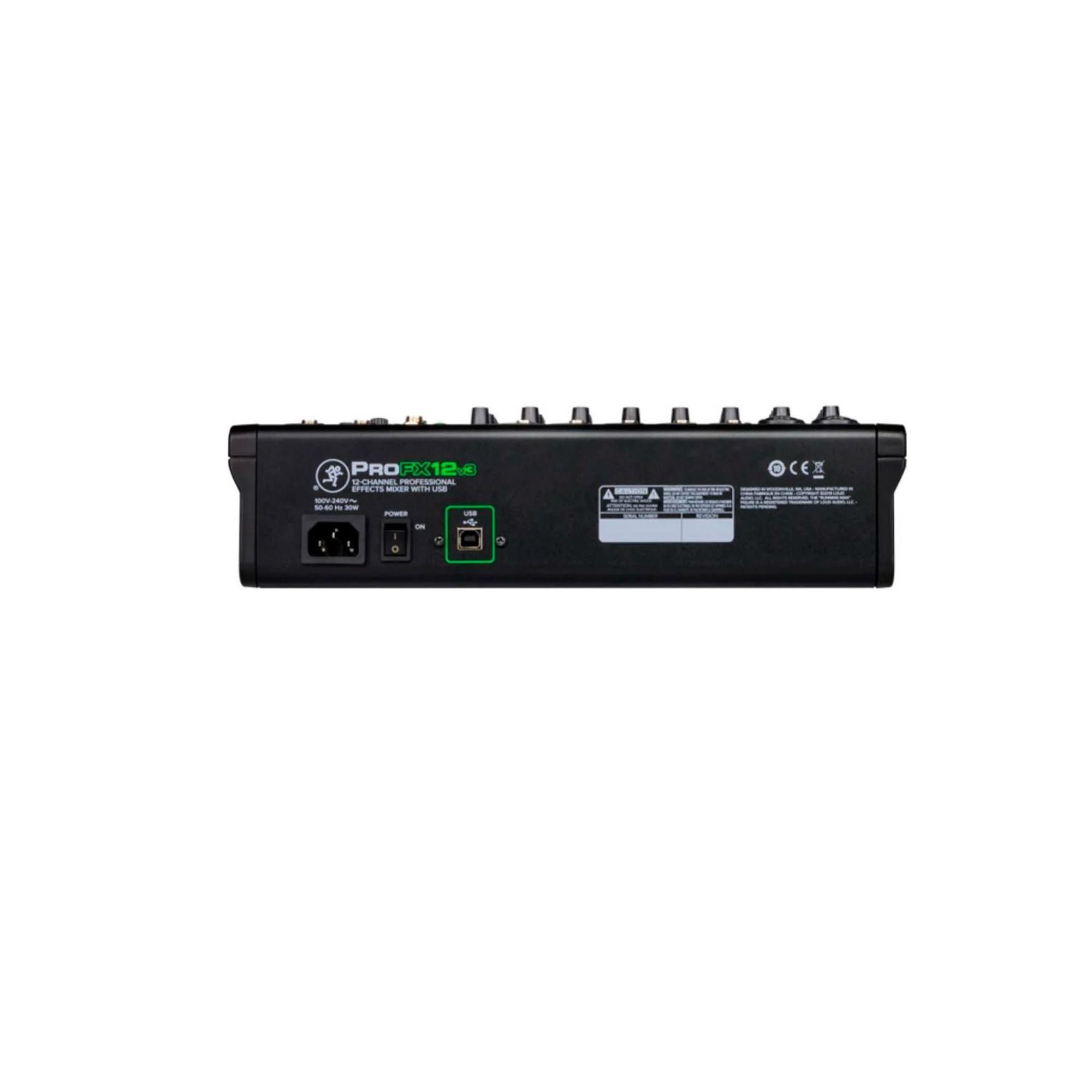 MACKIE MEZCLADOR AN LOGO 12 CANALES FX USB ProFX12v3-2