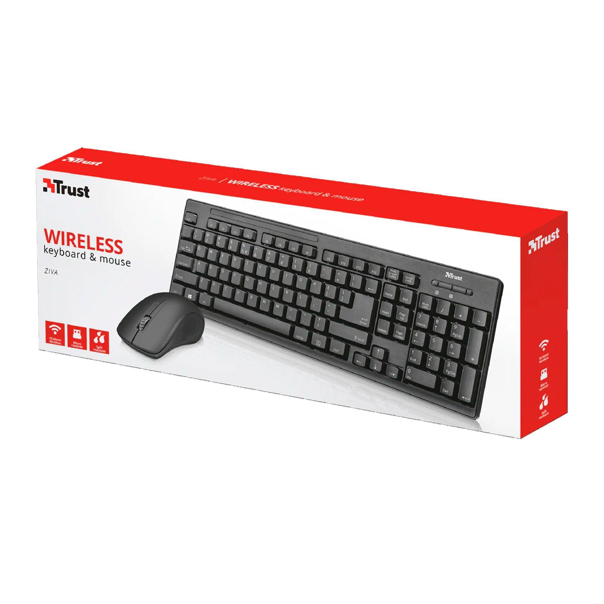 COMBO MOUSE TECLADO Trust ZIVA-1