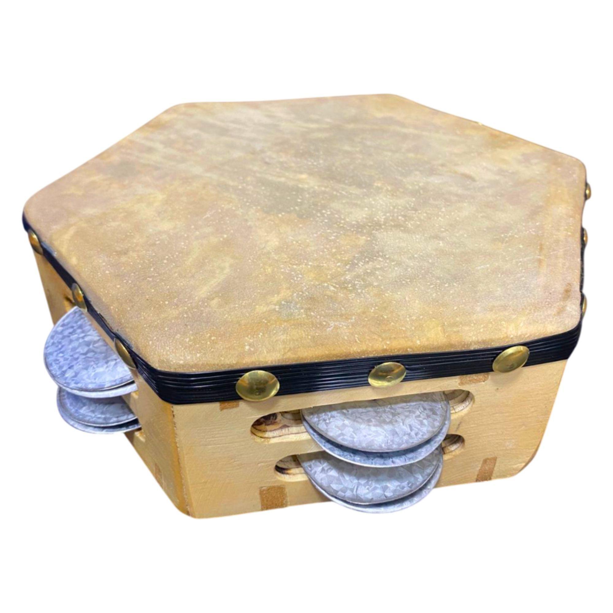 Castellón HEXA-4010 Pandero Cueca Hexagonal-3