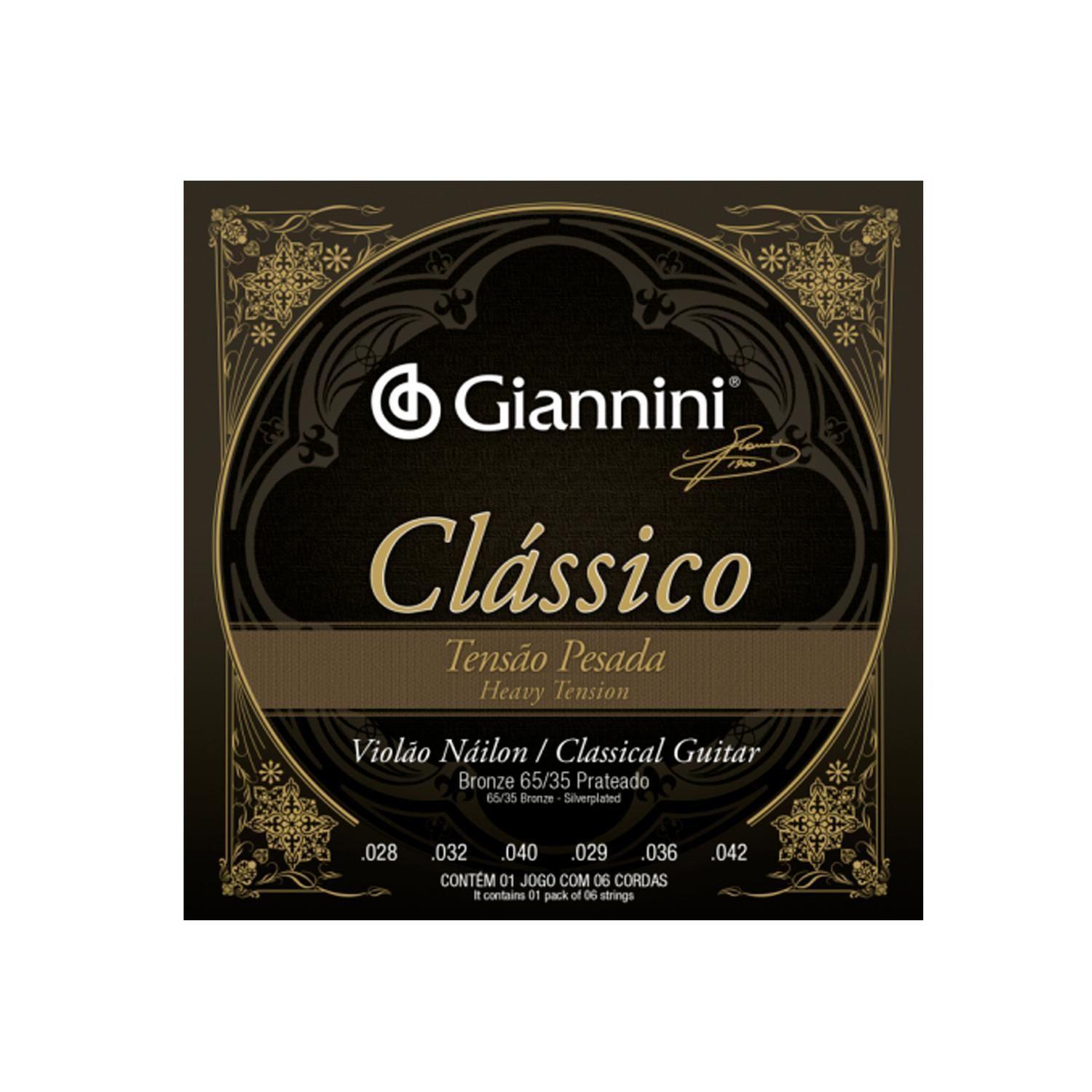 Giannini GENWPA Set de Cuerdas Guitarra Acústica Nylon-0