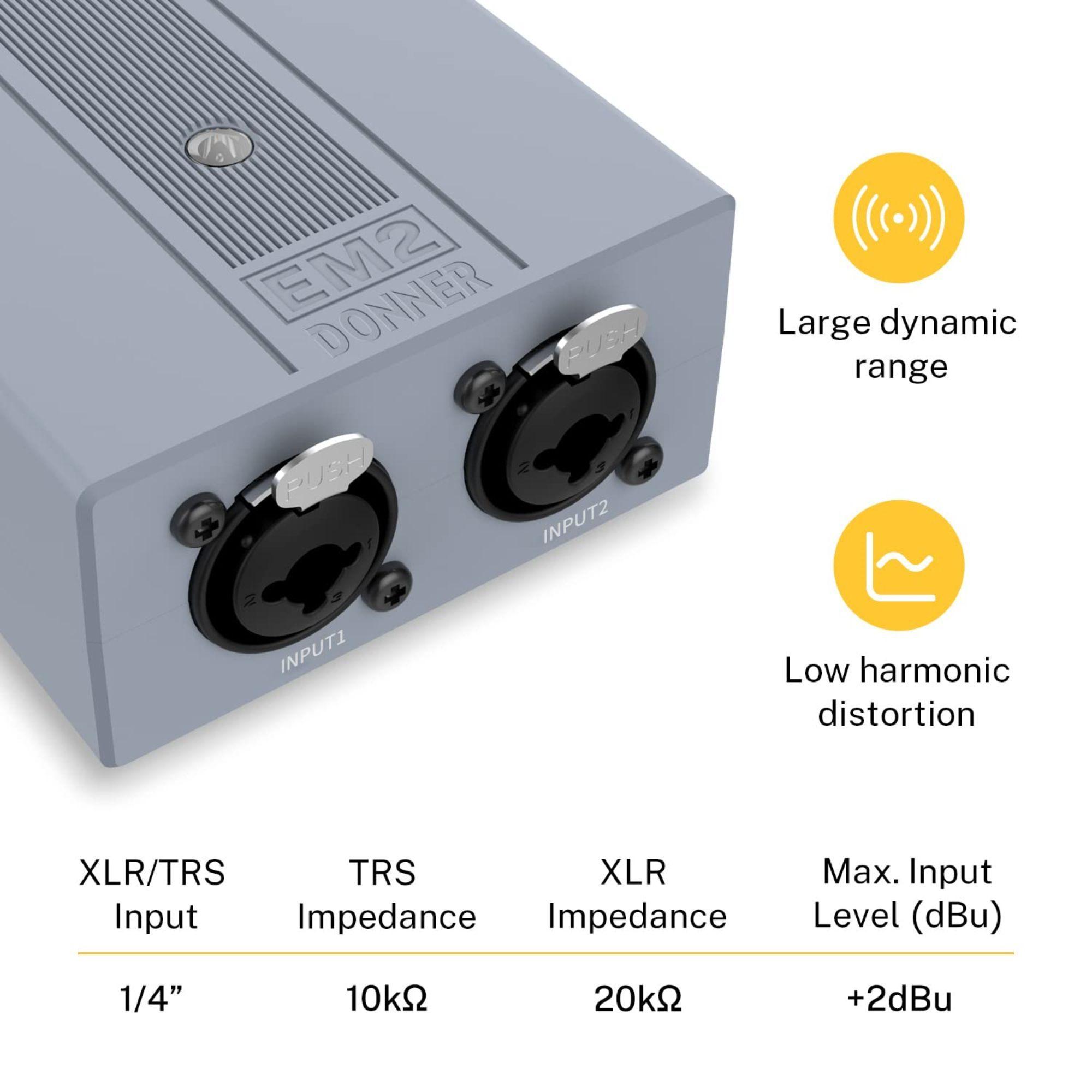 Donner EC1302 Amplificador de Aud fonos-2