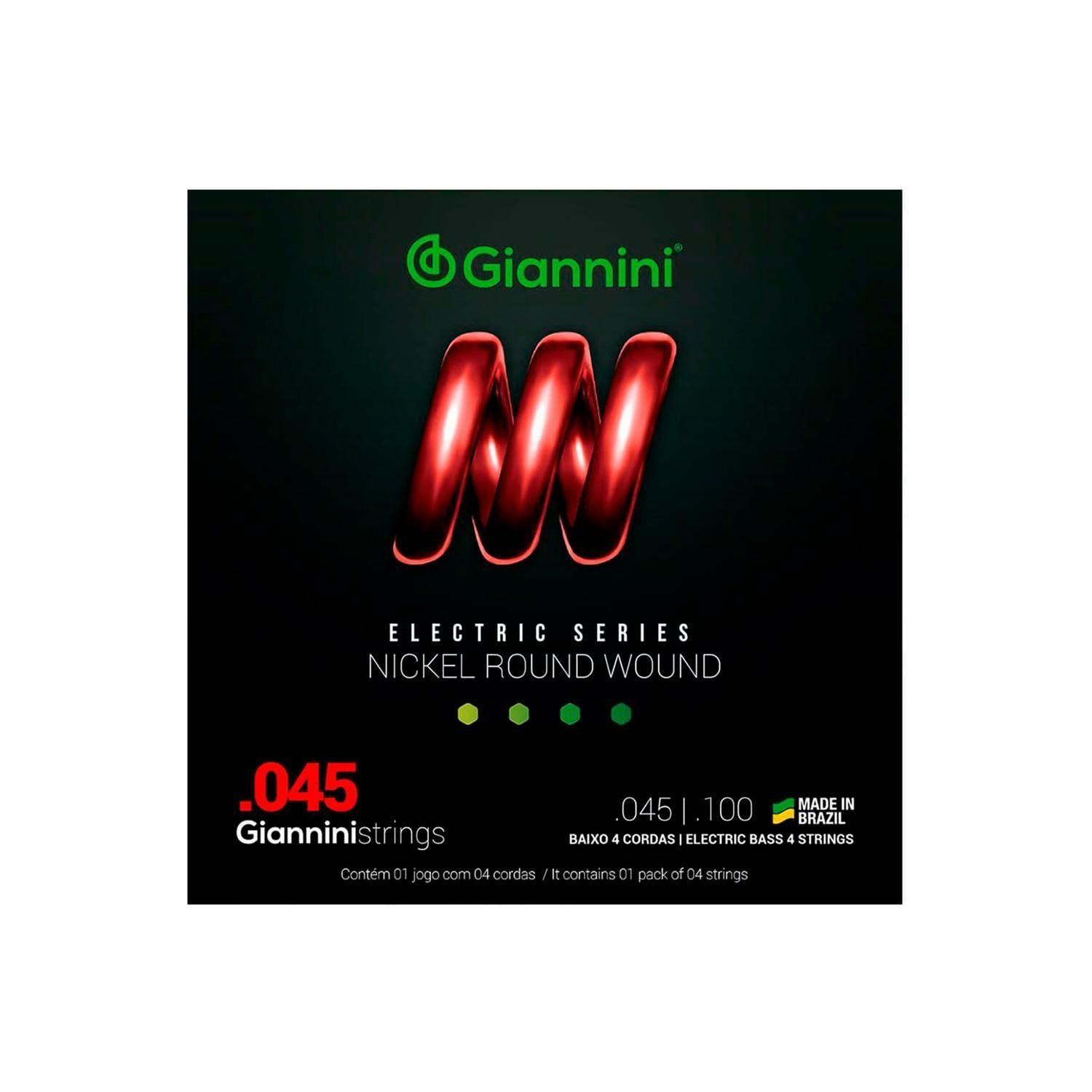 Giannini GEEBRS 45 100 Set de 4 Cuerdas Bajo Eléctrico 45-100-0