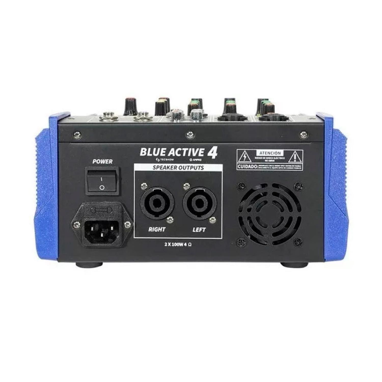 TecShow BLUE ACTIVE 4 Power Mixer-1