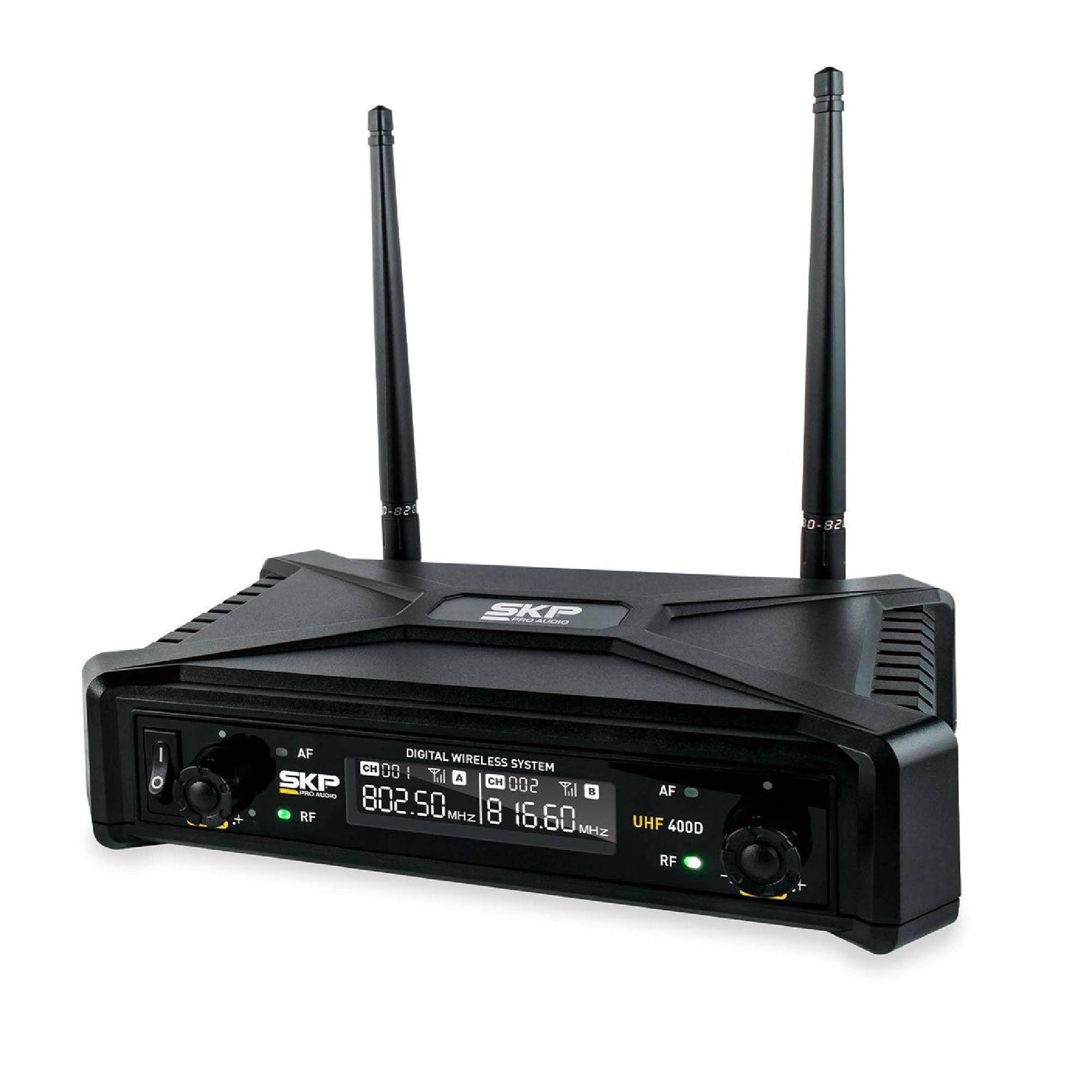 Skp UHF400D Sistema Microfono Inalambrico-3
