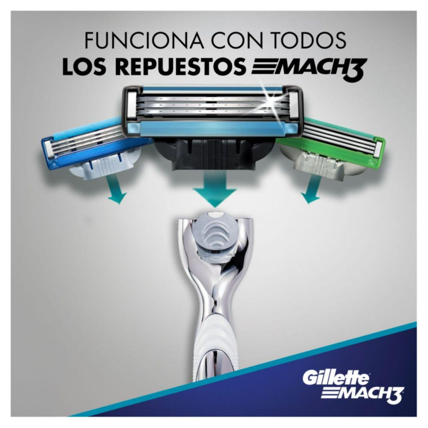 Repuestos Para Afeitar Gillette  Mach3 Turbo 4 Un -3