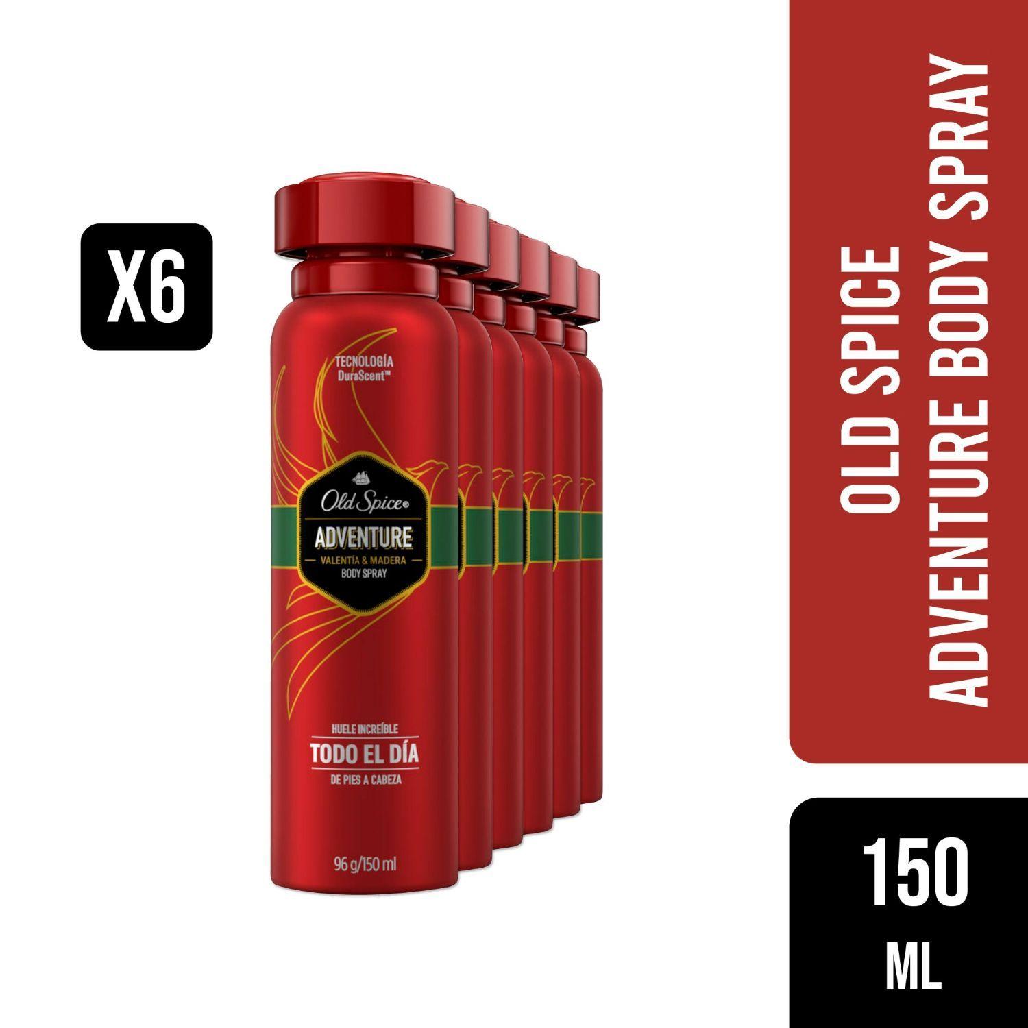 Pack 6 Body Spray Old Spice Adventure 96g-0
