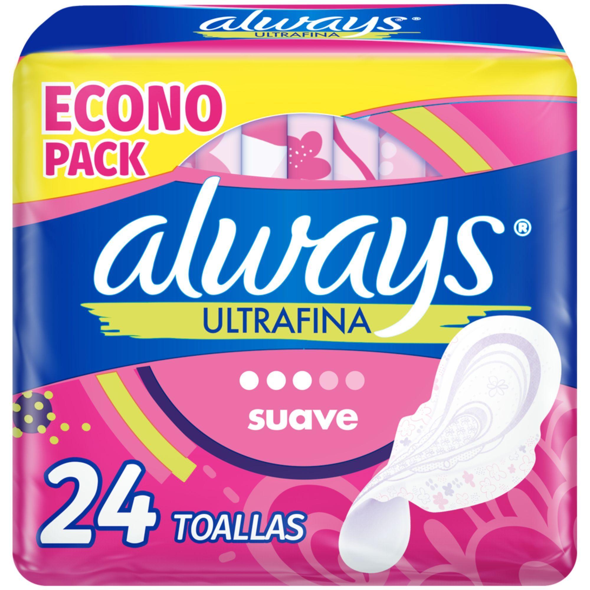 Toallas Higienicas Always Ultrafina Flujo Moderado 144 uds-0