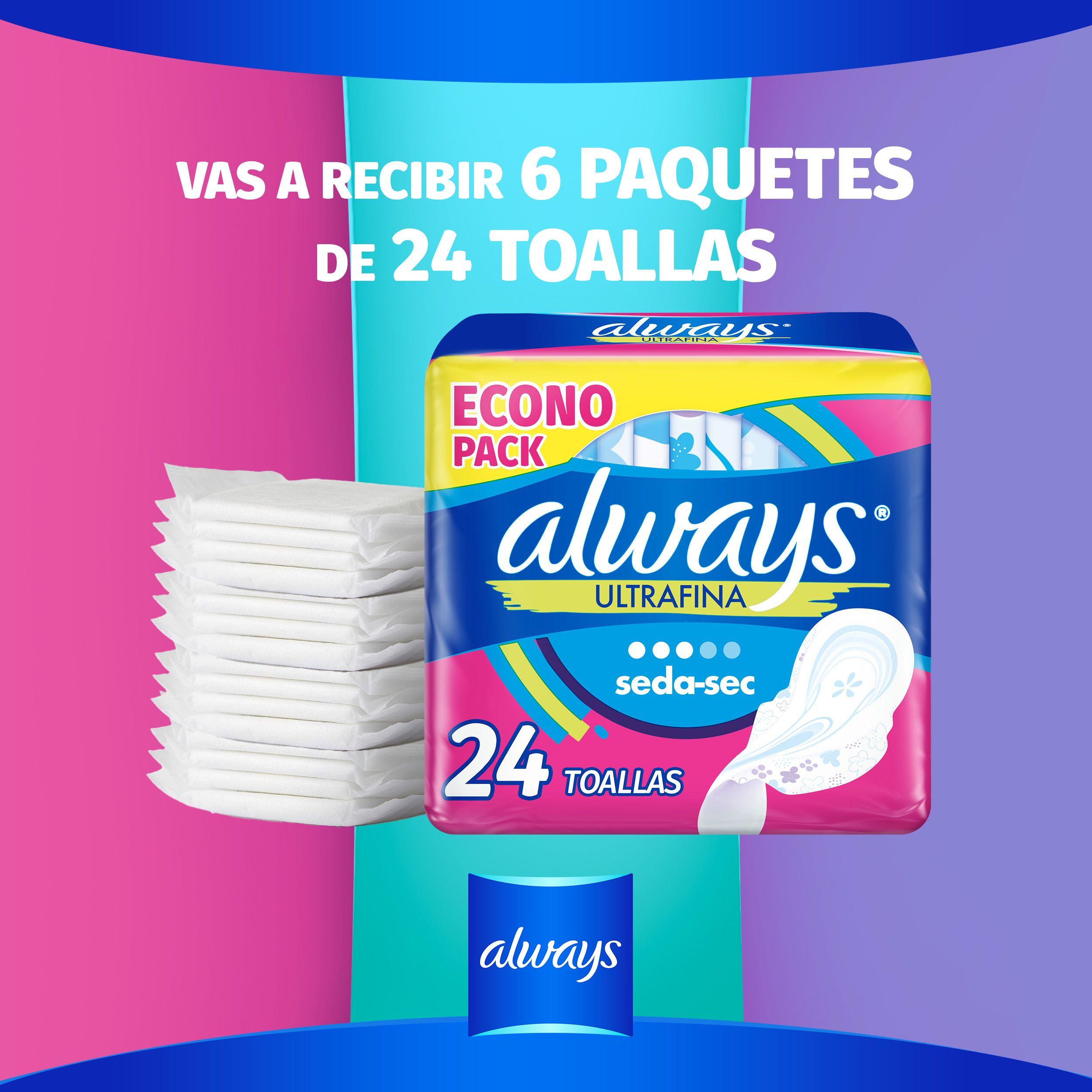 Toallas Higienicas Always Ultrafina Flujo Moderado 144 uds-1