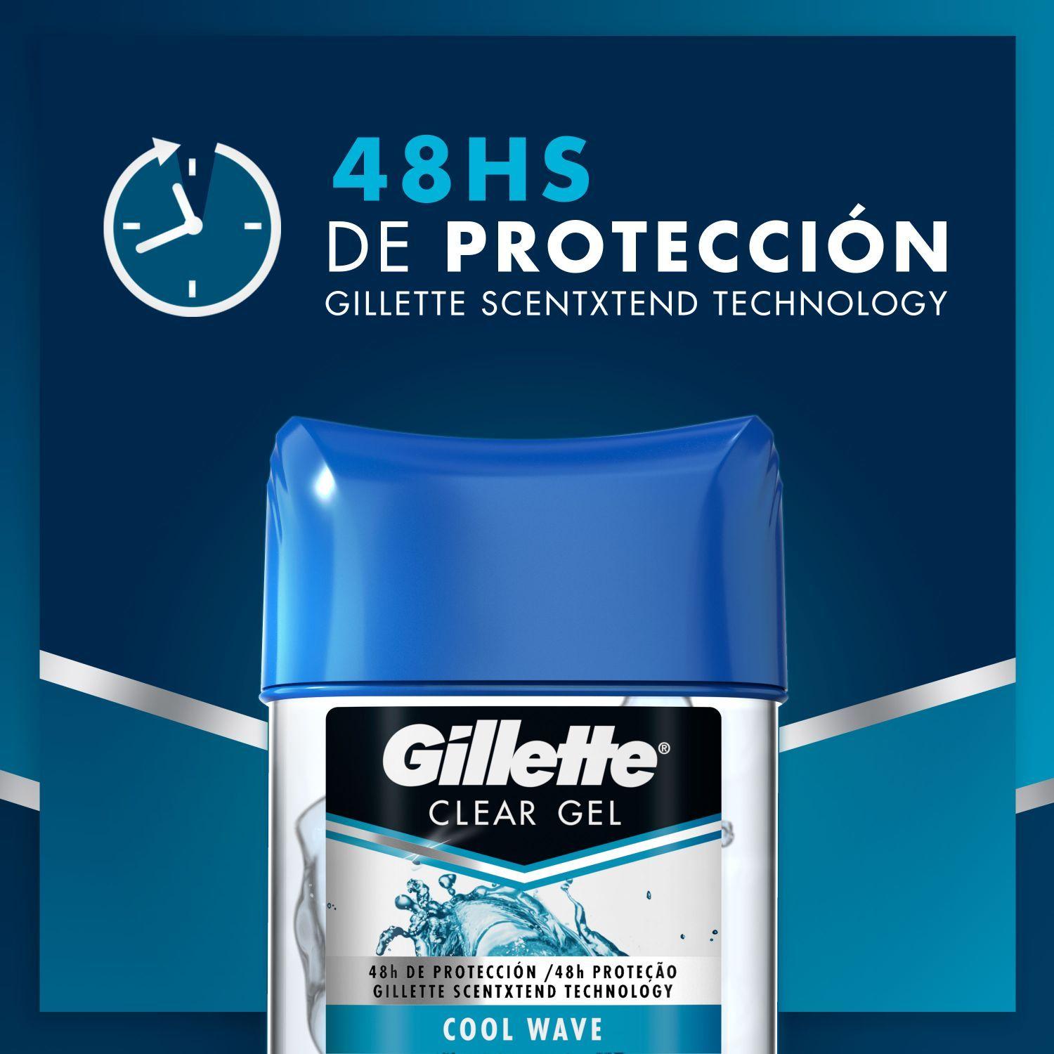 6 Antitranspirante Gillette Clear Gel Cool Wave 82g-2