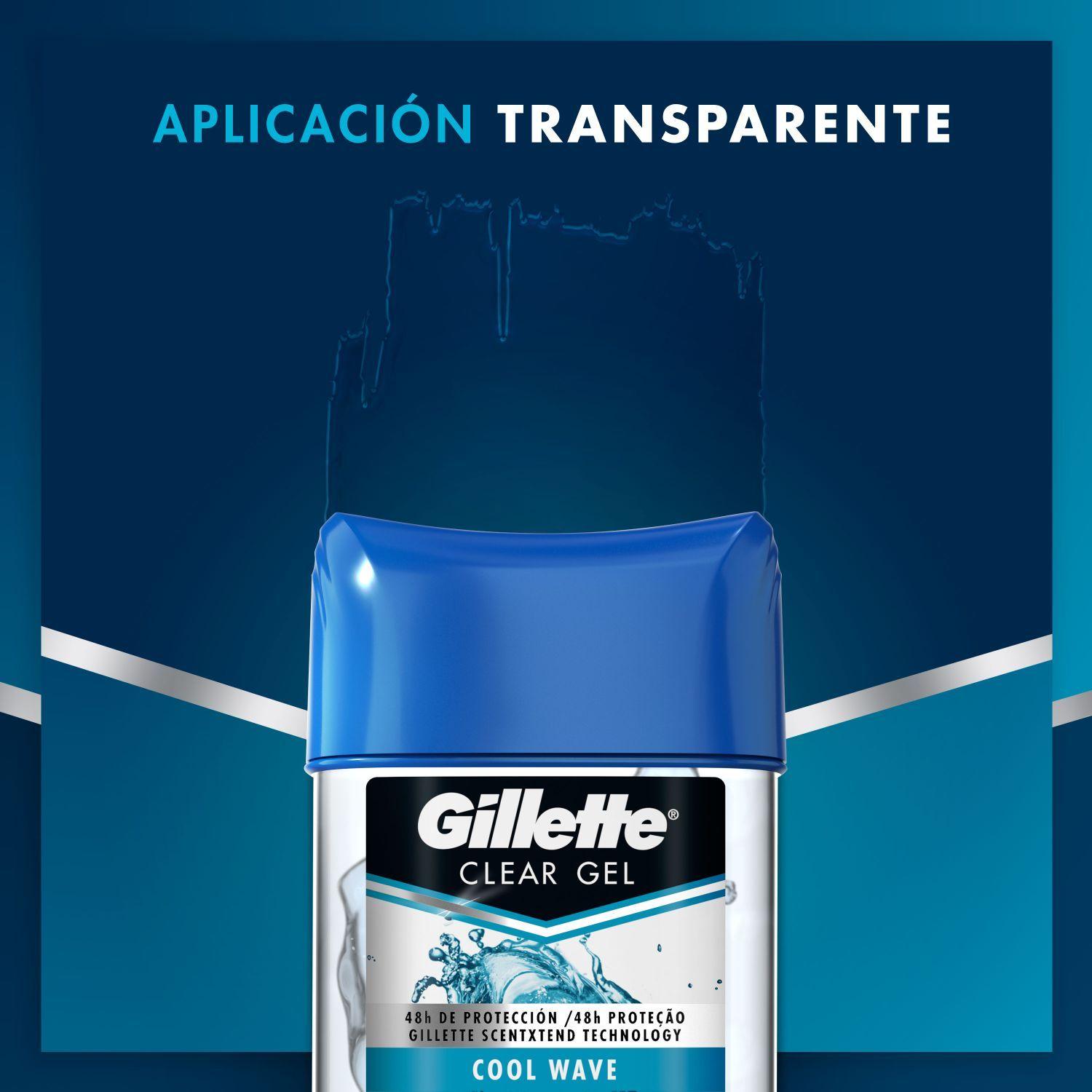 6 Antitranspirante Gillette Clear Gel Cool Wave 82g-4