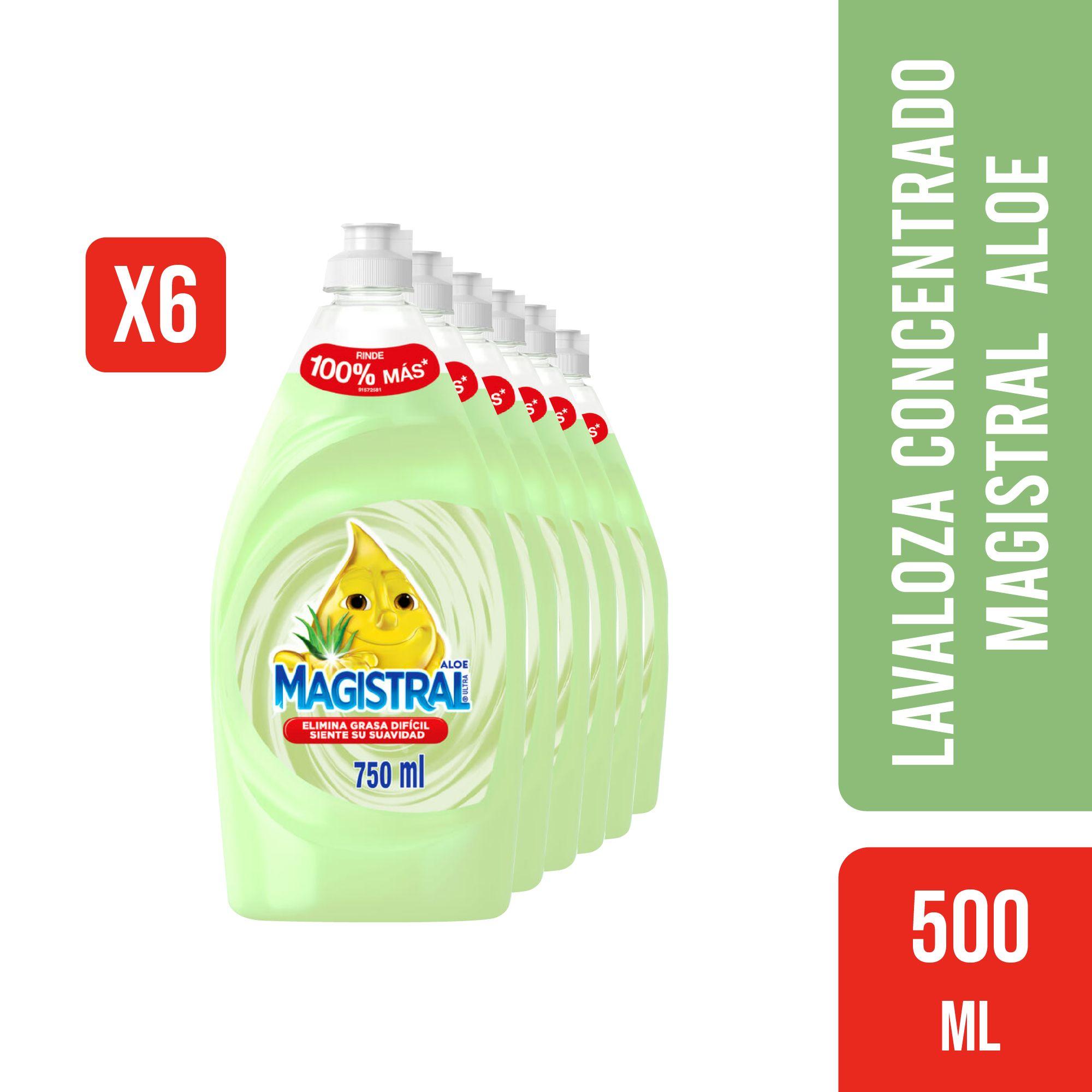 Pack 6 Lavaloza Concentrado Magistral  Aloe 750ml-0