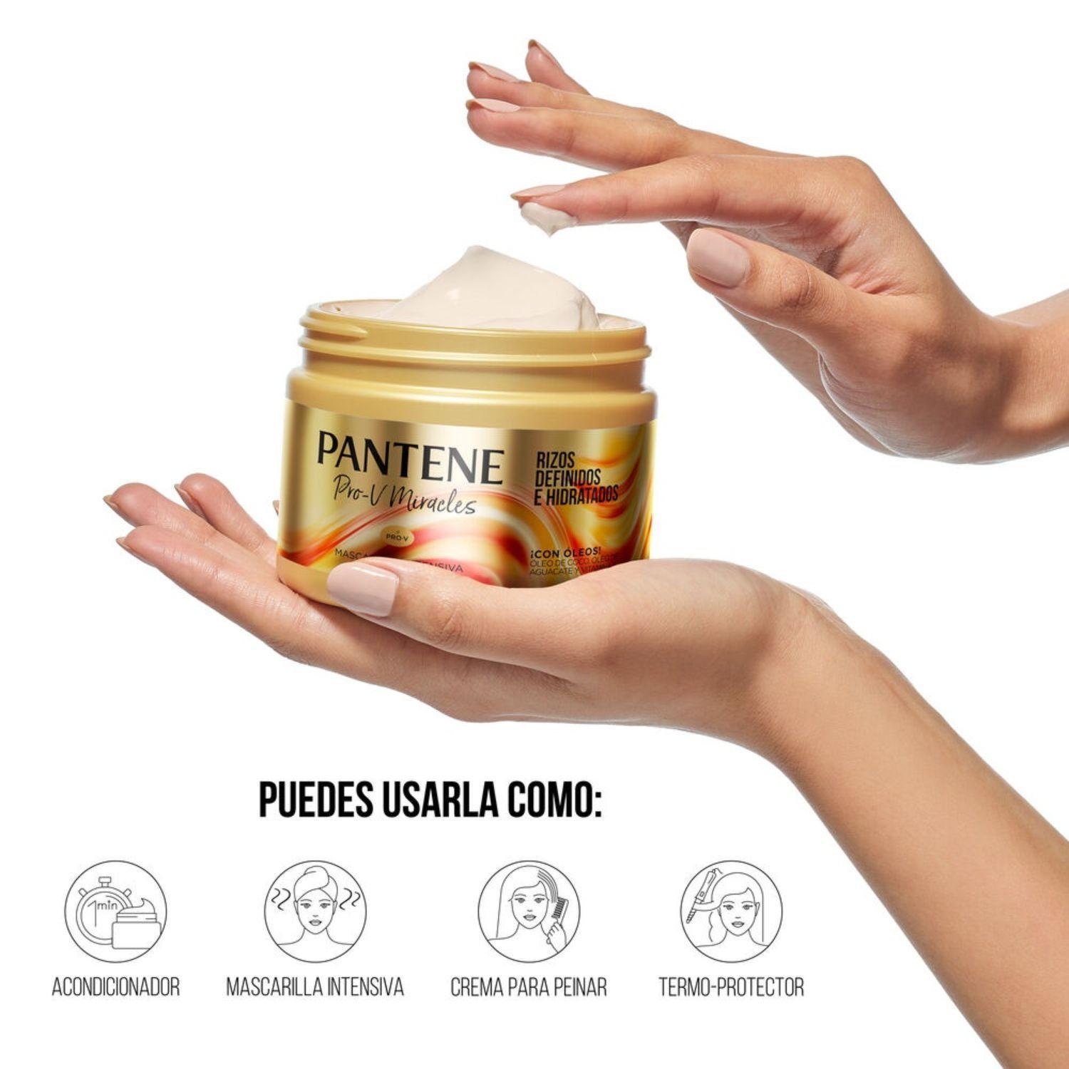 Pack 3 Mascarillas Pantene Pro-V Rizos Definidos 300ml-3