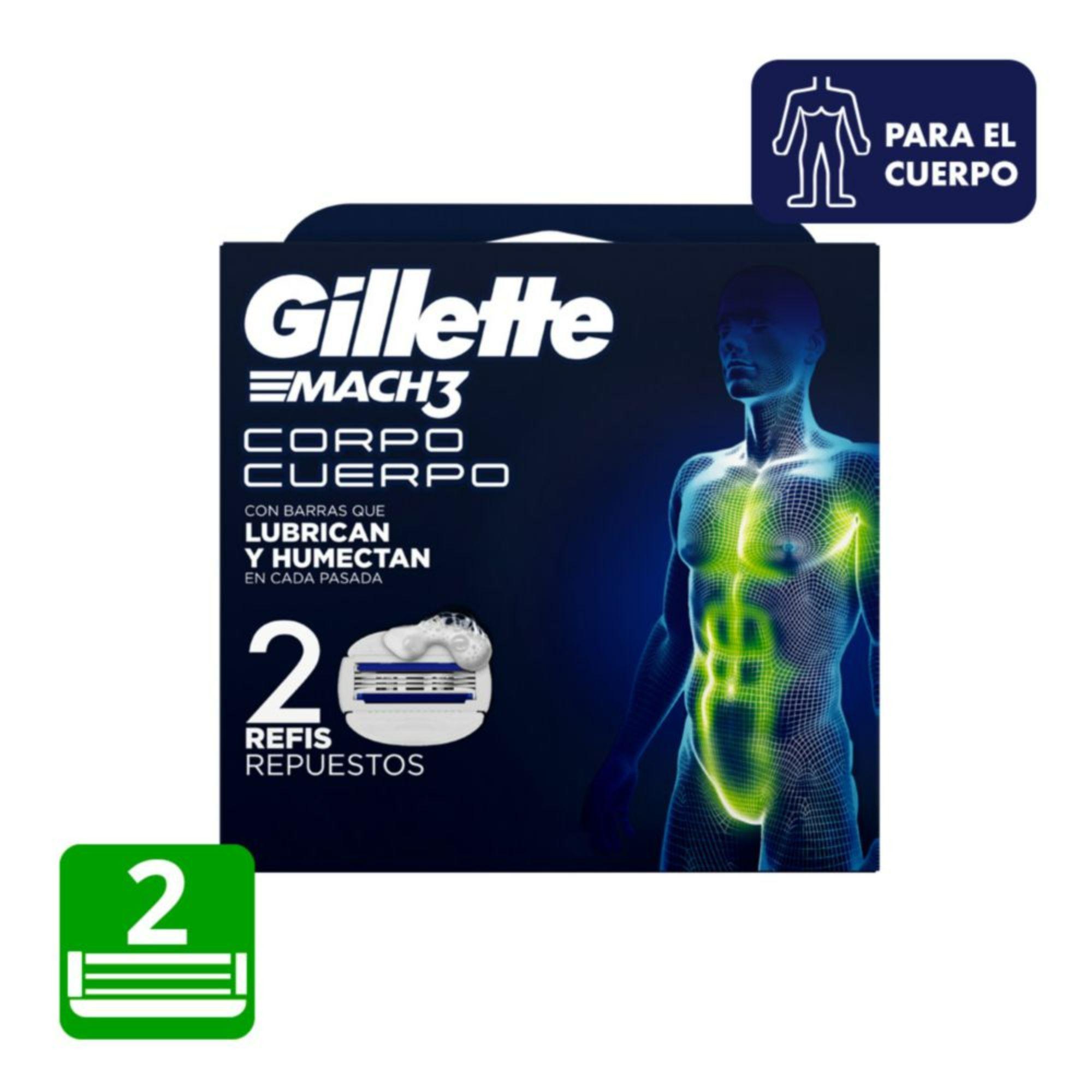 Cartuchos para afeitar Gillette Mach3 Cuerpo 2 unidades-0