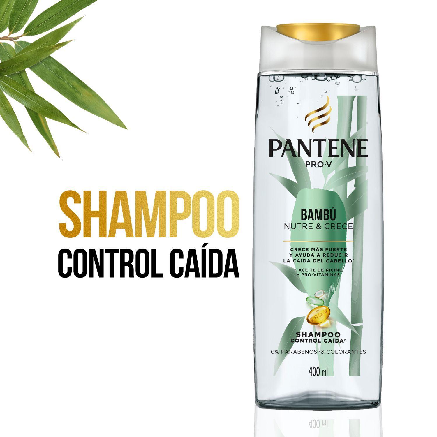 Pack 3 Shampoo Pantene Pro-V Bambú Nutre & Crece 400ml-3
