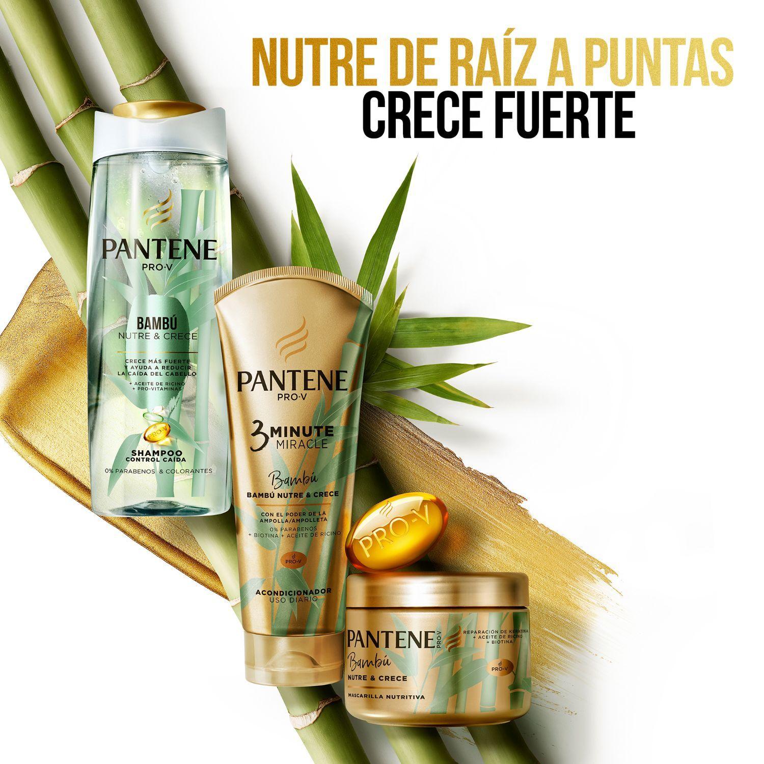 Pack 3 Shampoo Pantene Pro-V Bambú Nutre & Crece 400ml-5