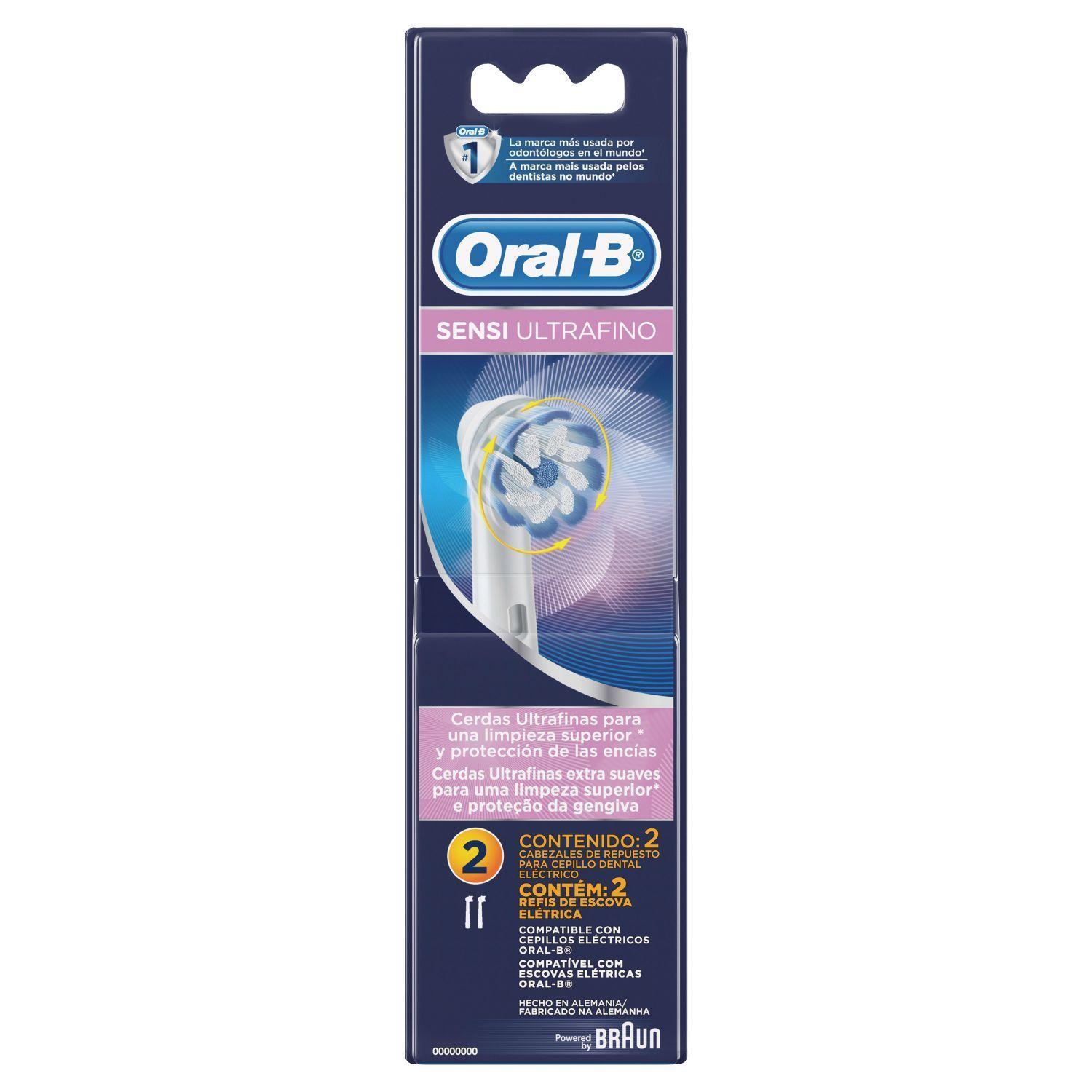 Cabezales Repuesto Oral-B Sensi Ultrafino Cepillo Electr 2un-11