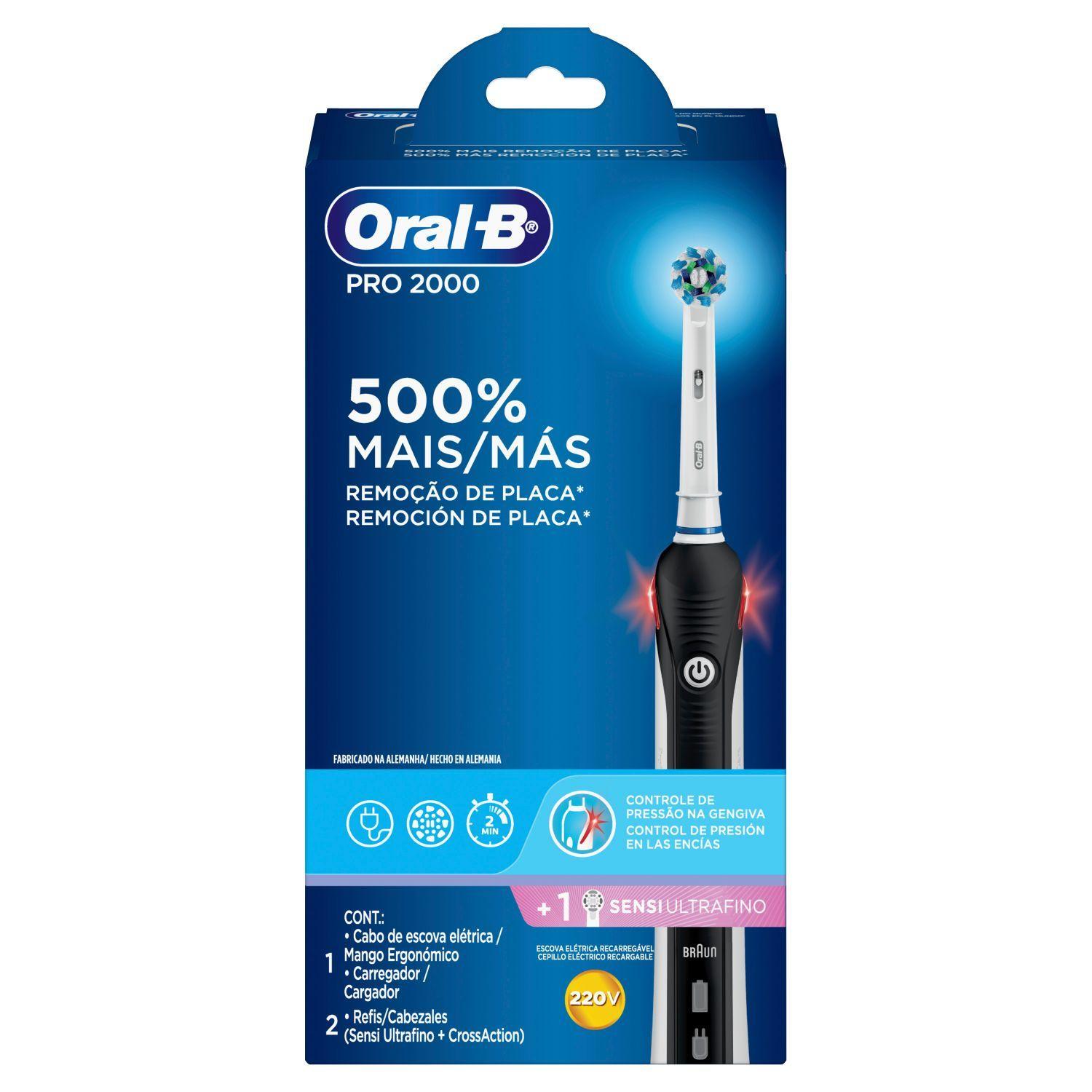 Cepillo De Dientes Eléctrico Oral-B Pro 2000 + Cabezal Sensi-8