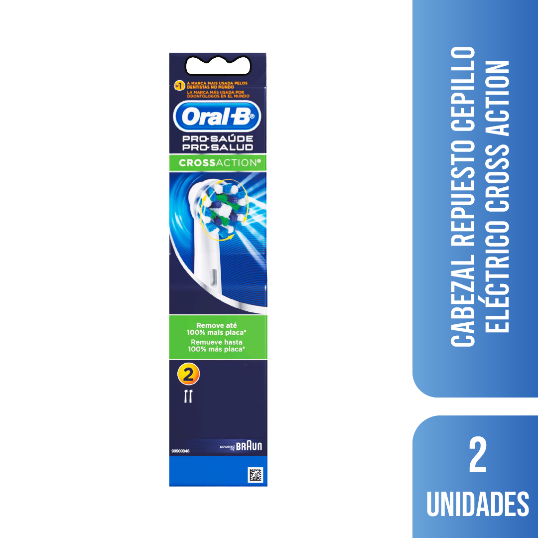 Cabezales De Repuesto Oral-B Pro-Salud Cross Action 2 un-0