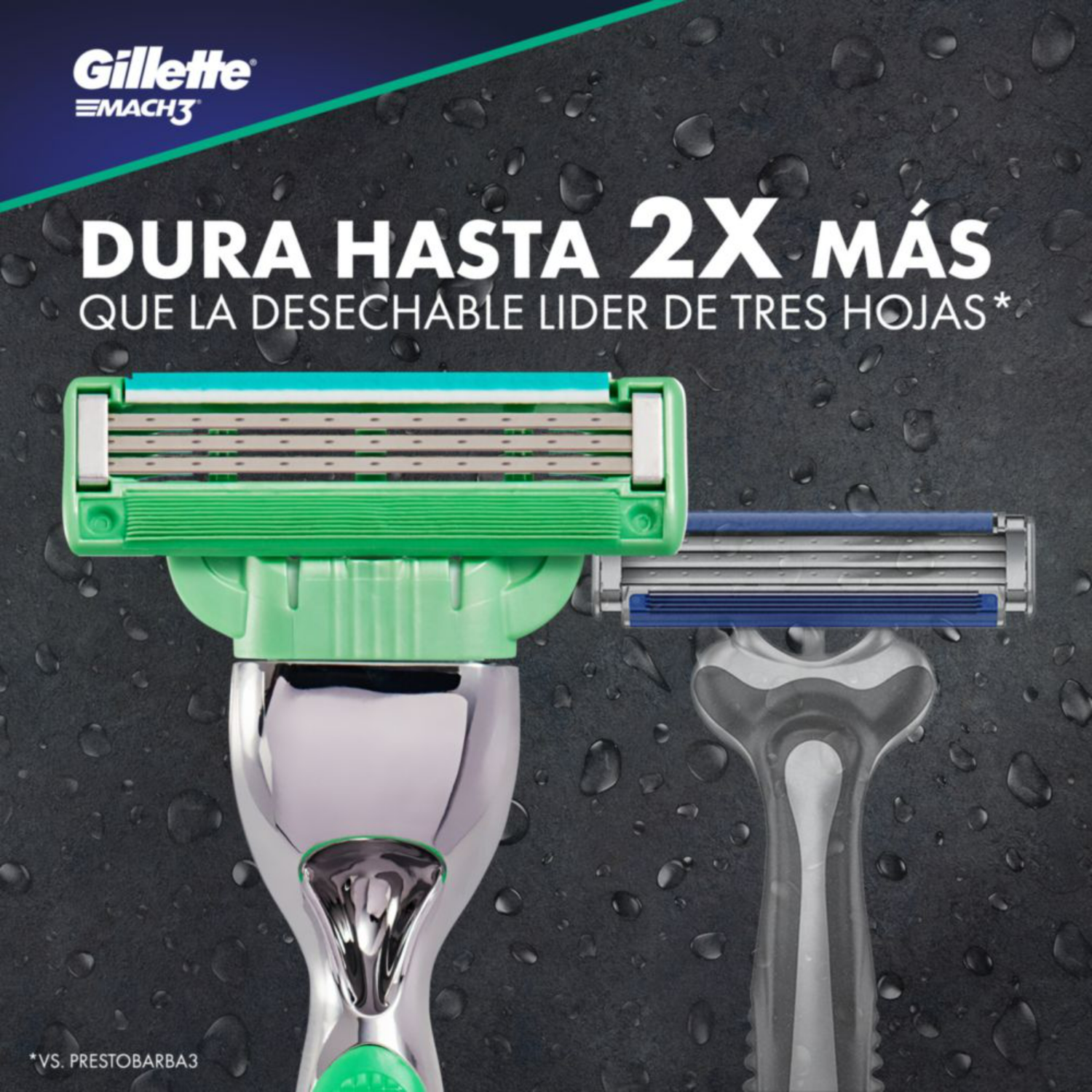 Máquina Afeitar  Gillette Mach3 Sensitive + 9 Repuestos-3