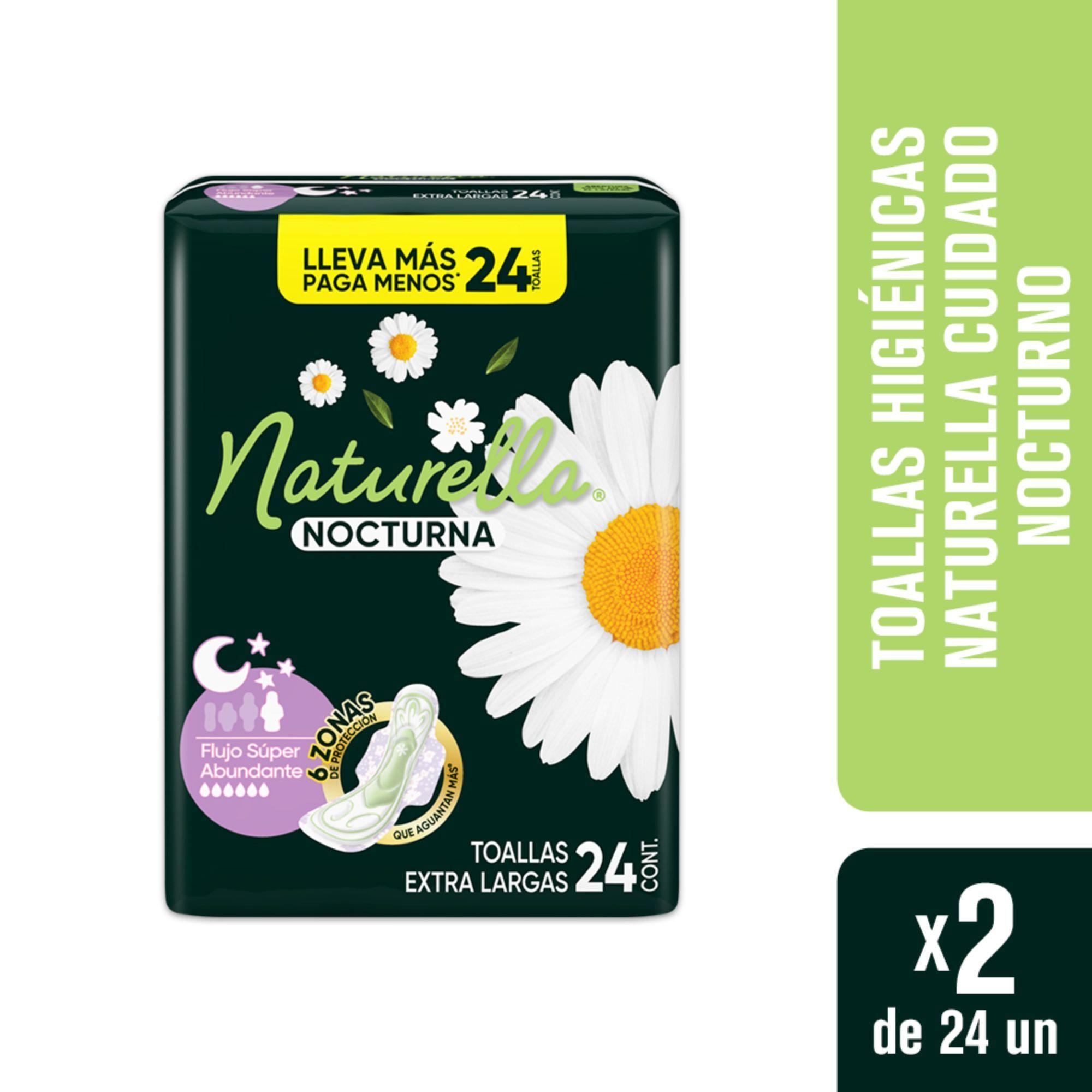 Pack 2 Naturella Cuidado Nocturno Toallas Higiénicas 24un-0