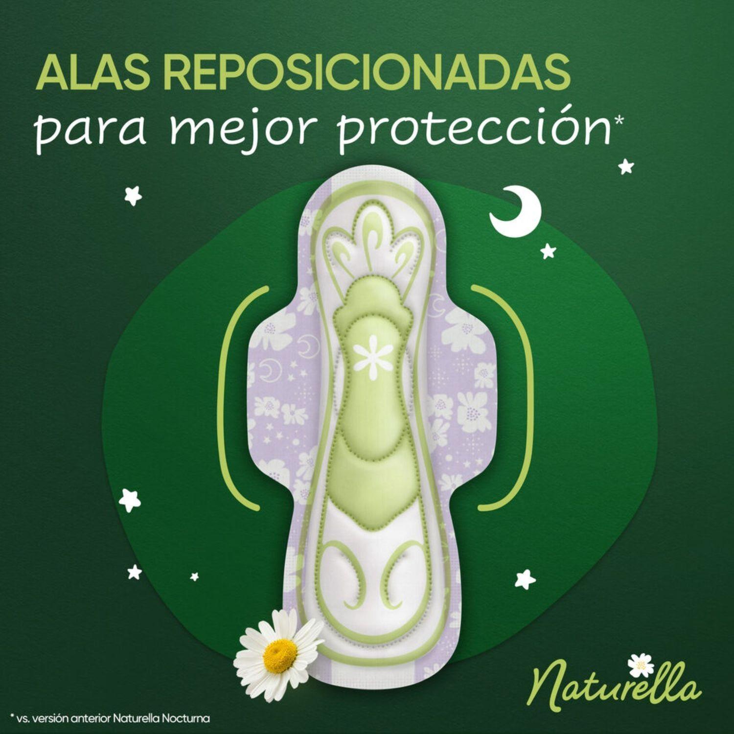Pack 2 Naturella Cuidado Nocturno Toallas Higiénicas 24un-4