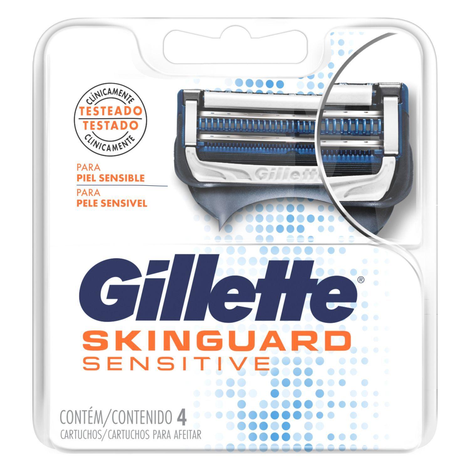 Cartuchos Para Afeitar Gillette Skinguard Sensitive 4 un-6