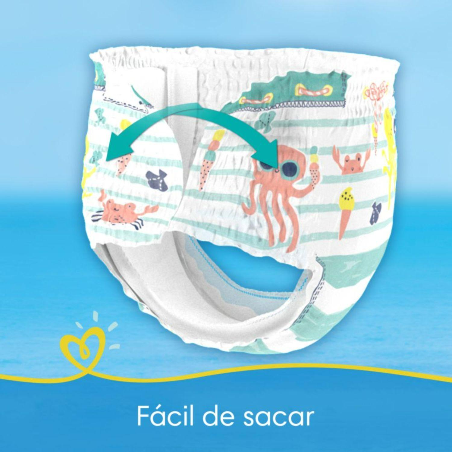 Pañales para Piscina Pampers Splashers Talla G-XG 10 Un-3