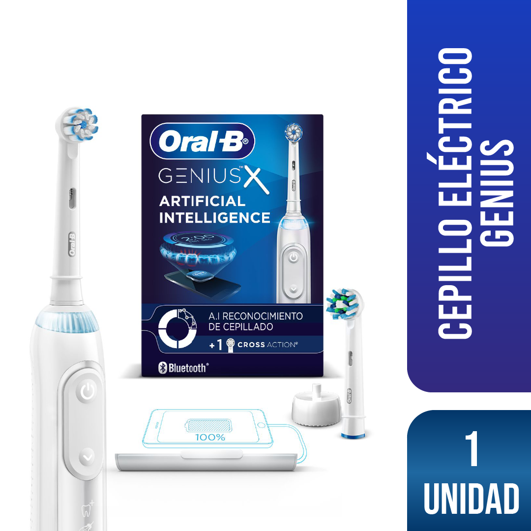 Cepillo De Dientes Eléctrico Genius X + 2 Cabezales -0