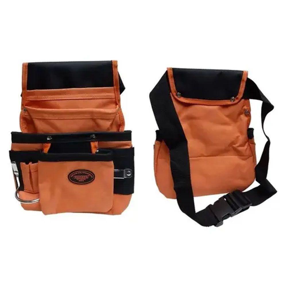 Coleto Carpintero Simple Con Porta Martillo Makawa Color Naranja-2