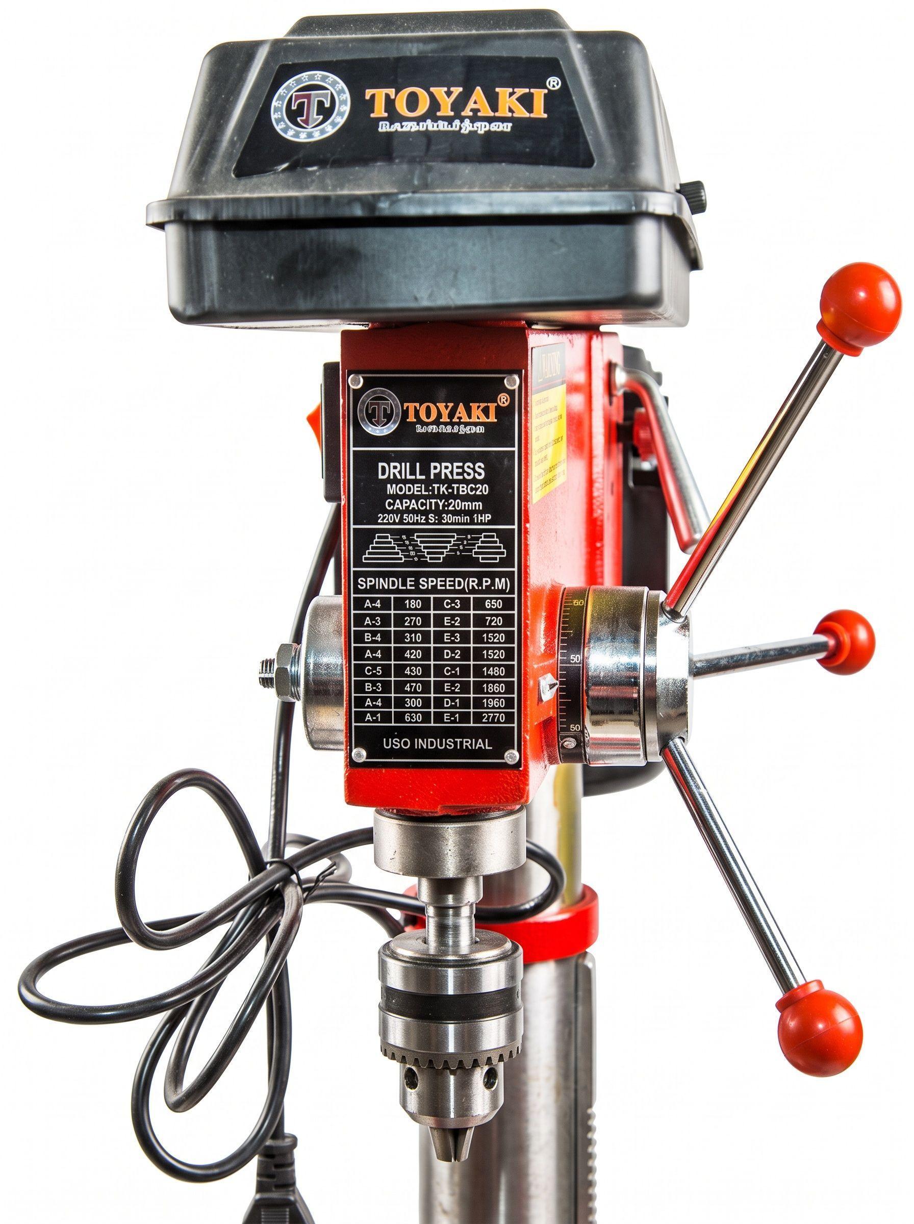 Taladro Pedestal 1 65 Mts 1hp 20mm Toyaki-2