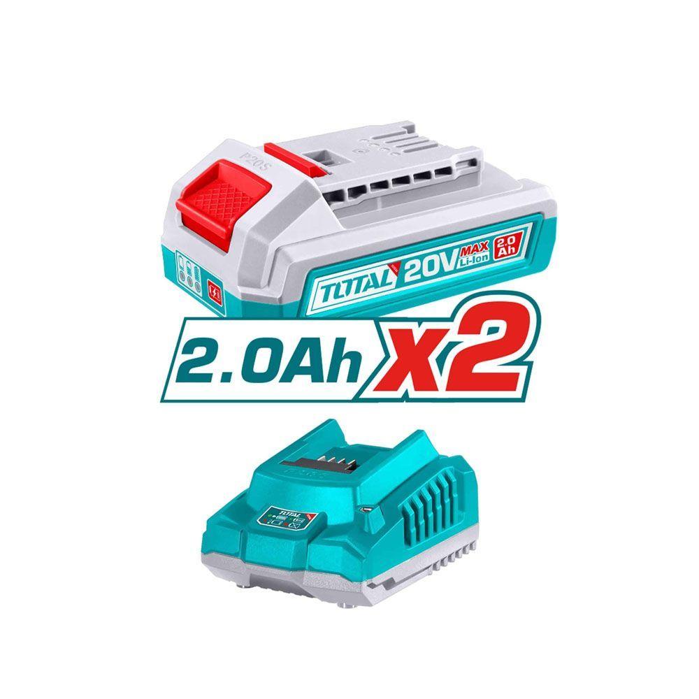 Pistola para pintar 20V con 2 bater as y cargador profesional TOTAL-1