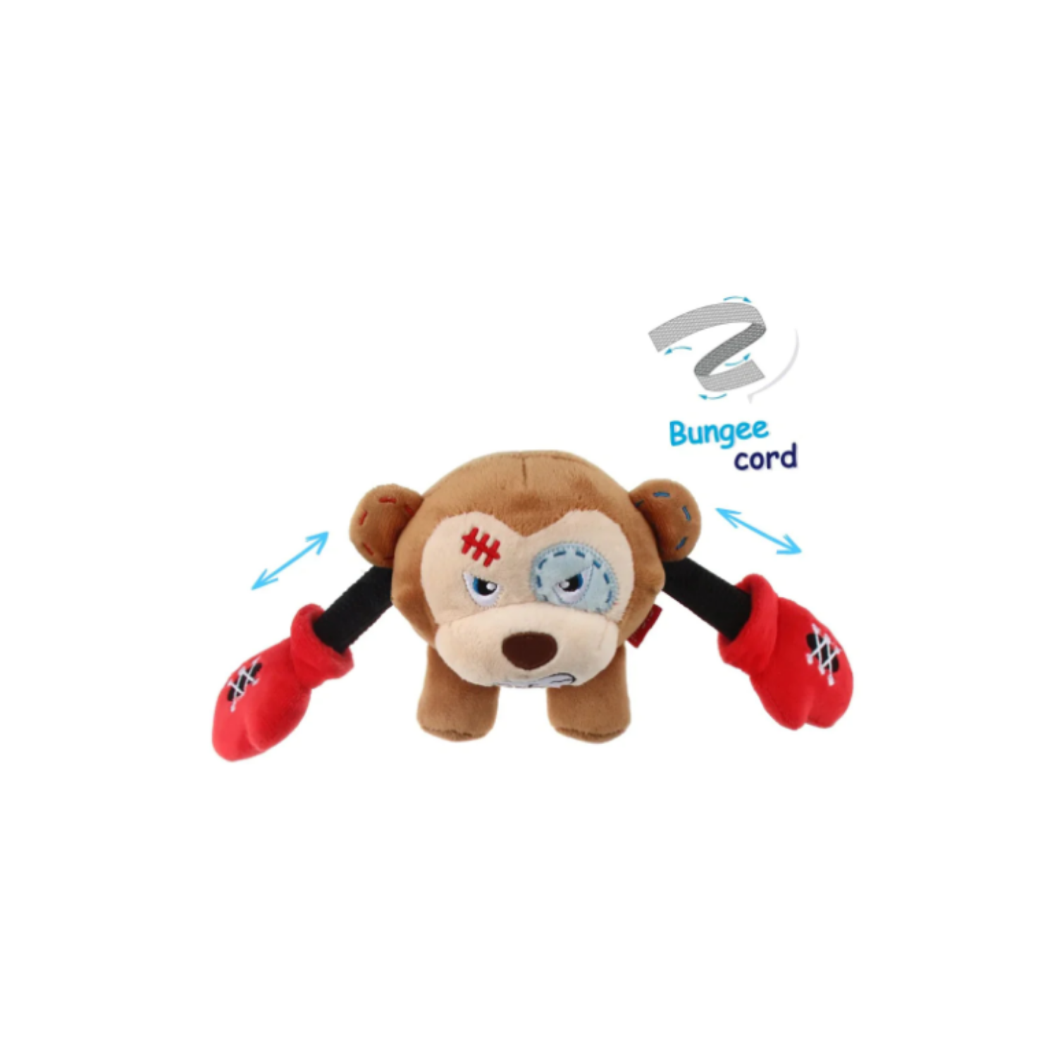 Rock Zoo King Boxer Monkey Con Squeaker-2