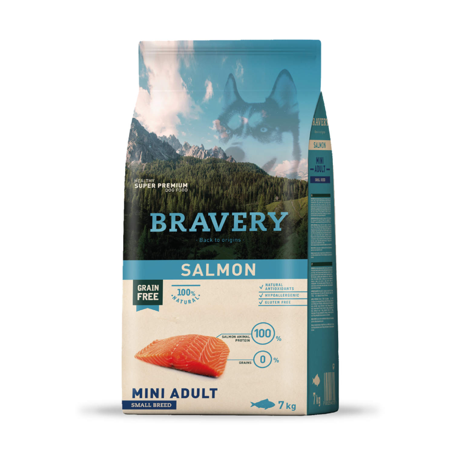 Bravery Salmon Mini Adulto Dog 7 Kg-0